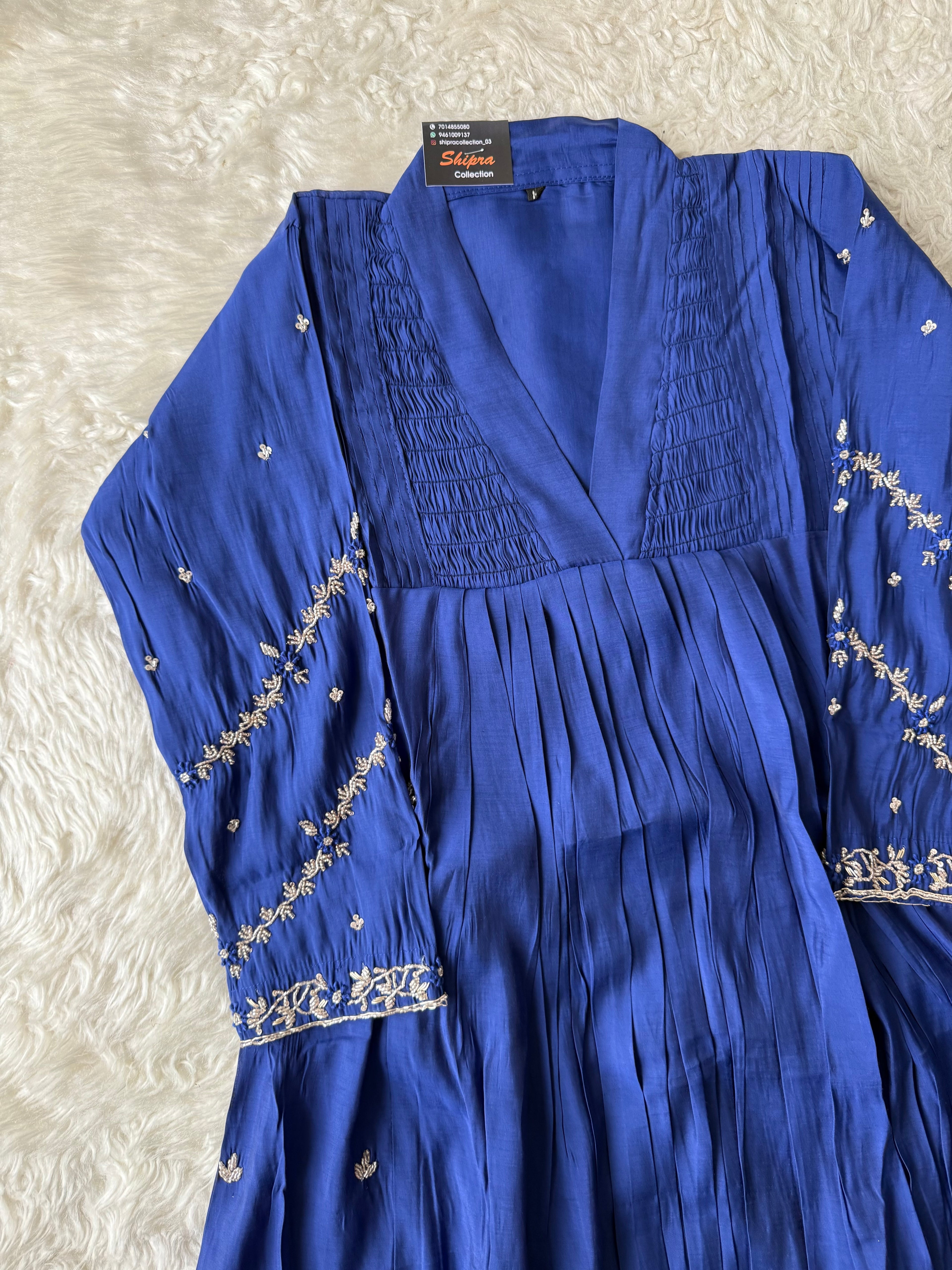 Premium Muslin Silk Kurti Pant Dupatta Set