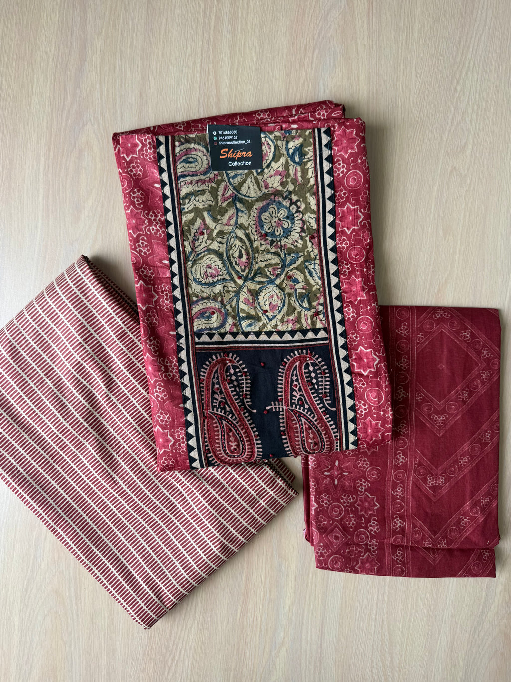 Premium Cotton Unstitched Set