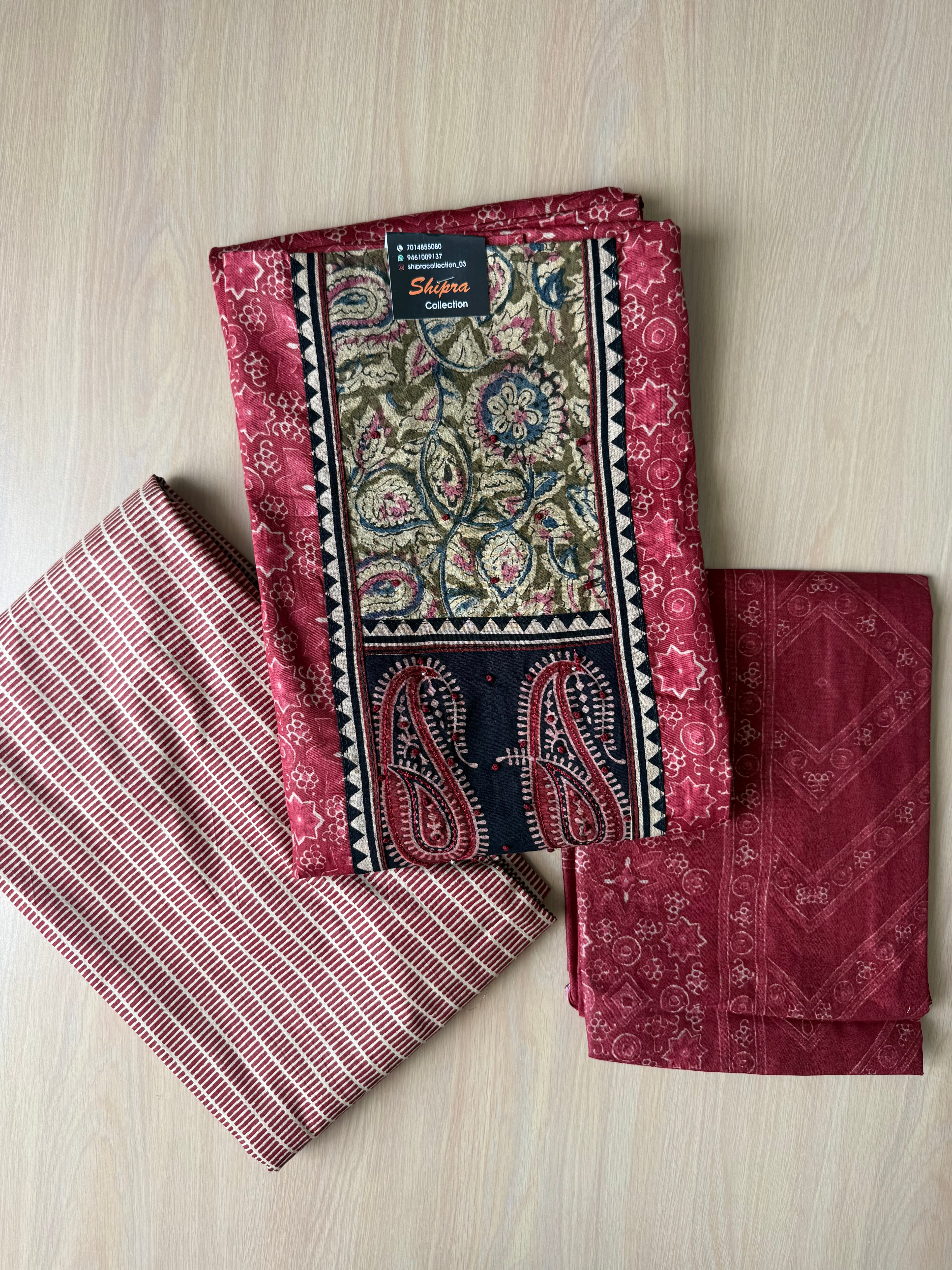 Premium Cotton Unstitched Set