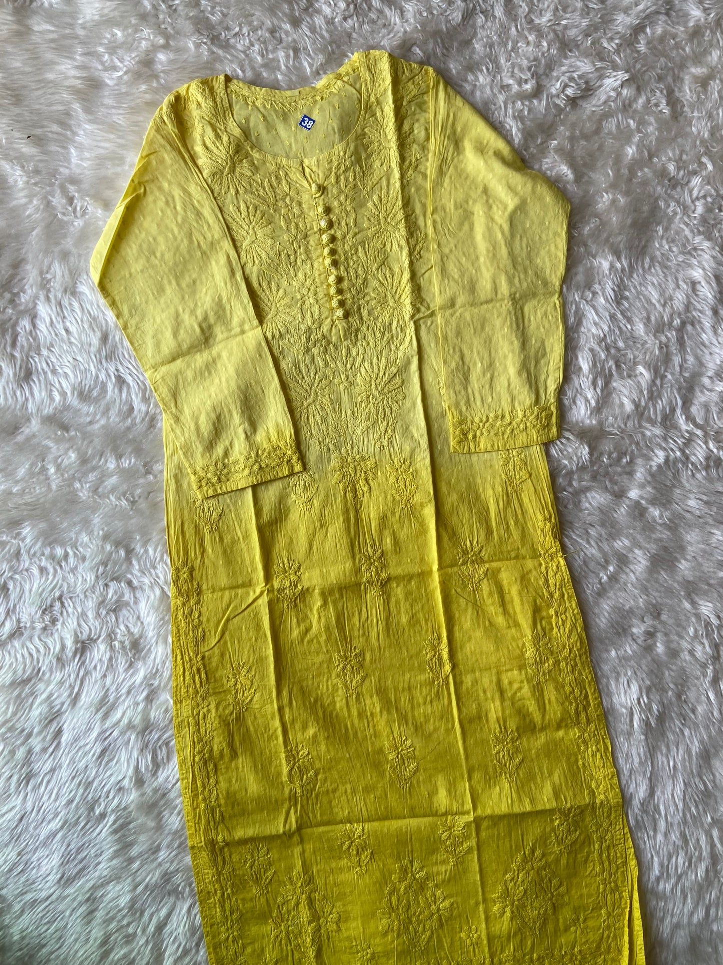 Dobey Cotton Chikankari kurti
