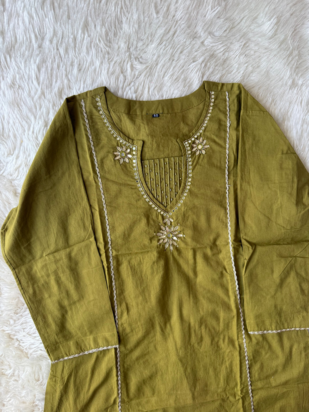 Premium Cotton Kurti Plazo Dupatta Set