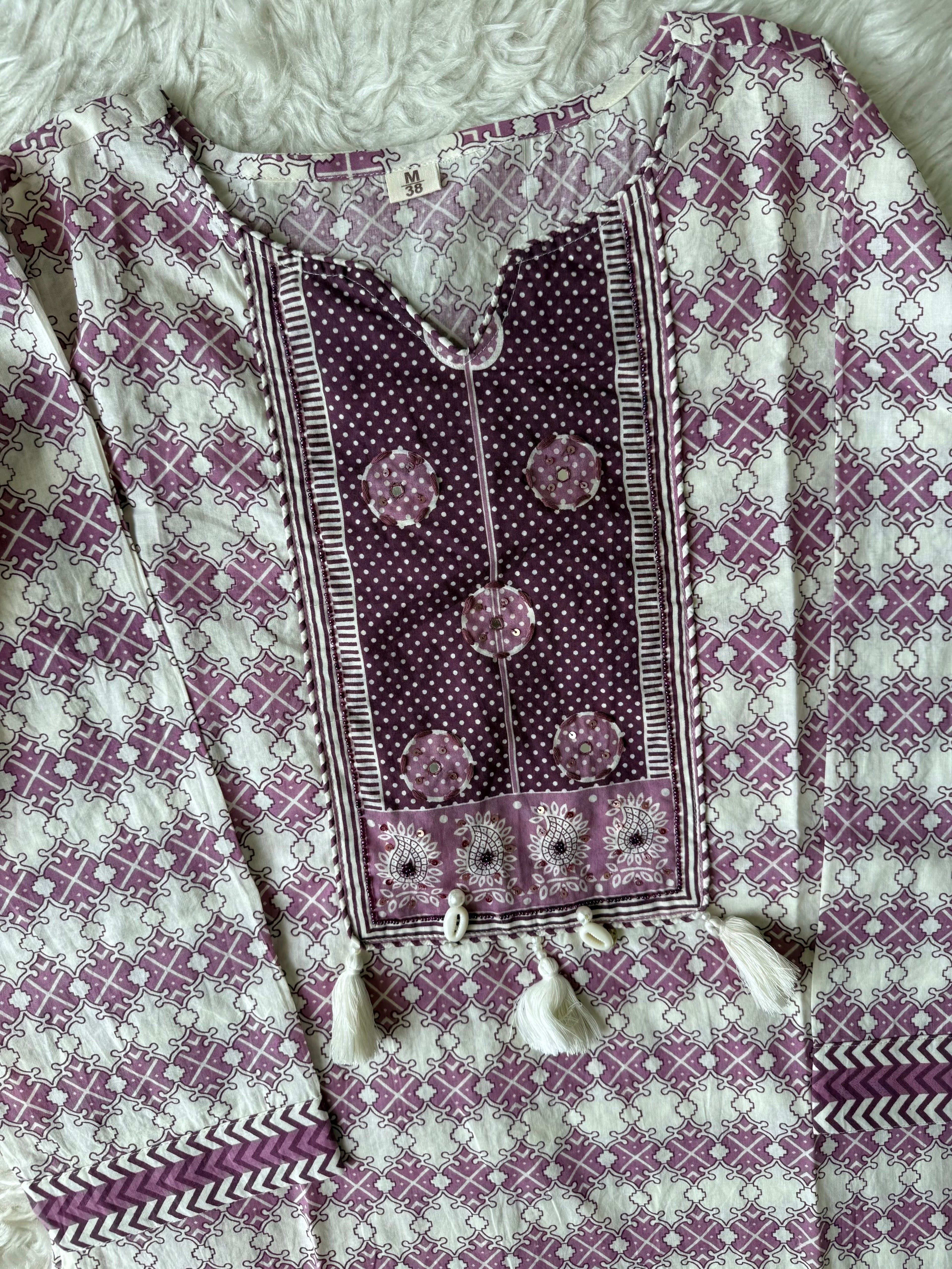 Premium Cotton Kurti Pant Dupatta Set