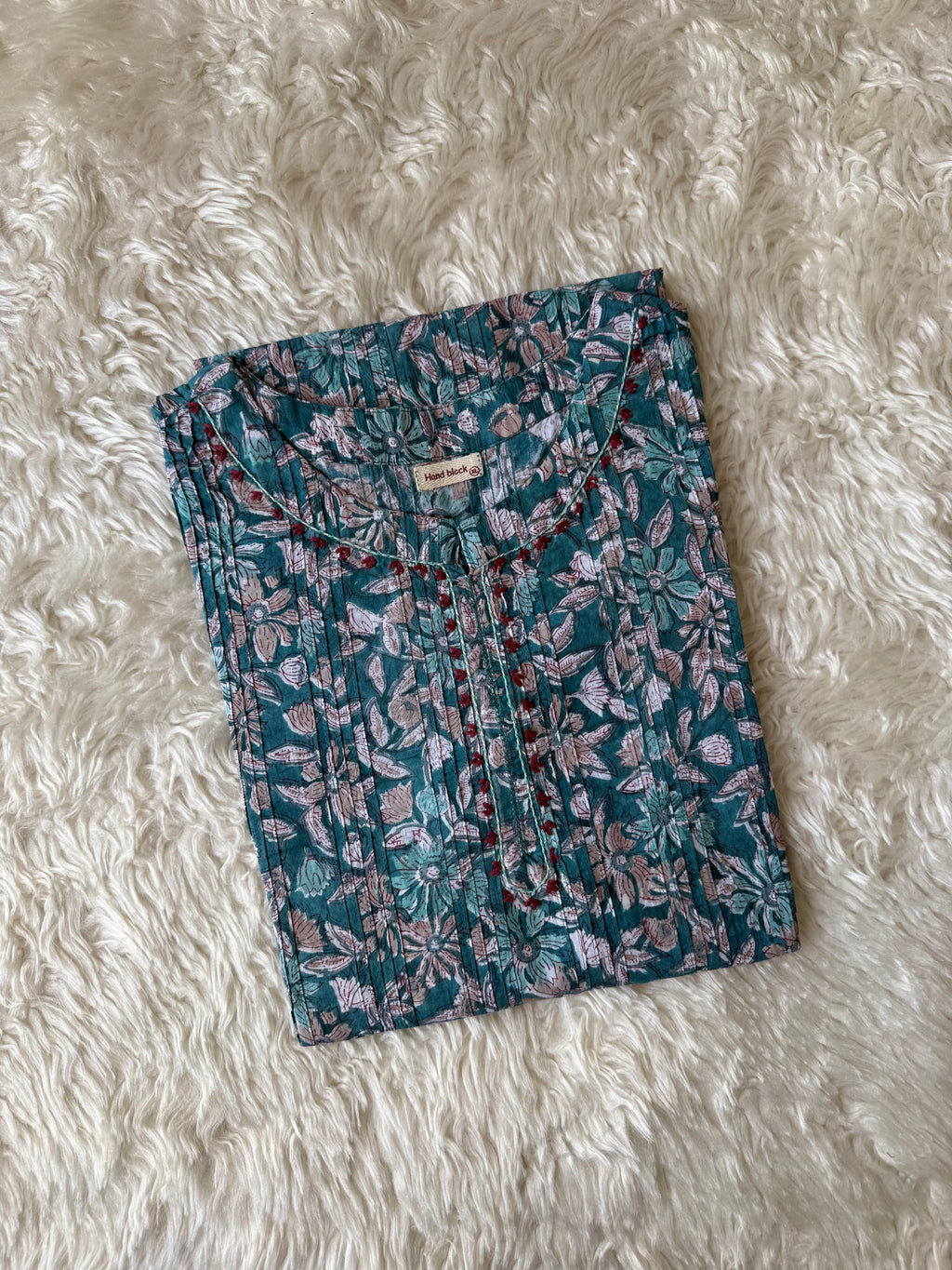Premium Cotton Handblock Kurti