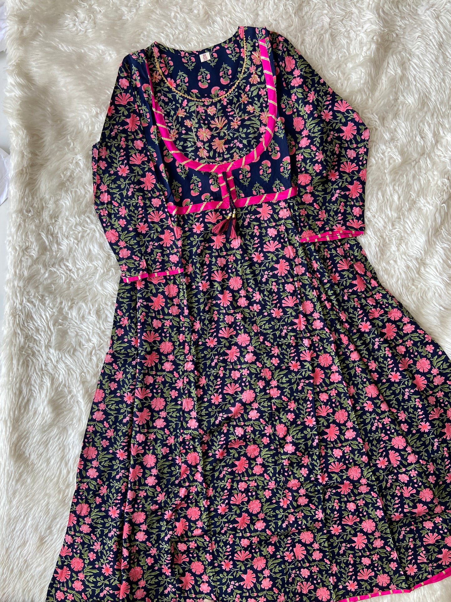 Rayon Kurti Pant Dupatta Set