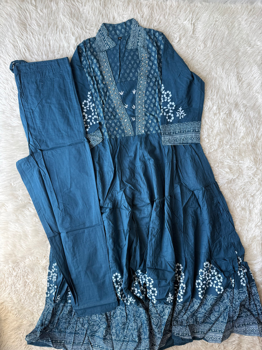 Cotton FLARE Kurti Pant Set