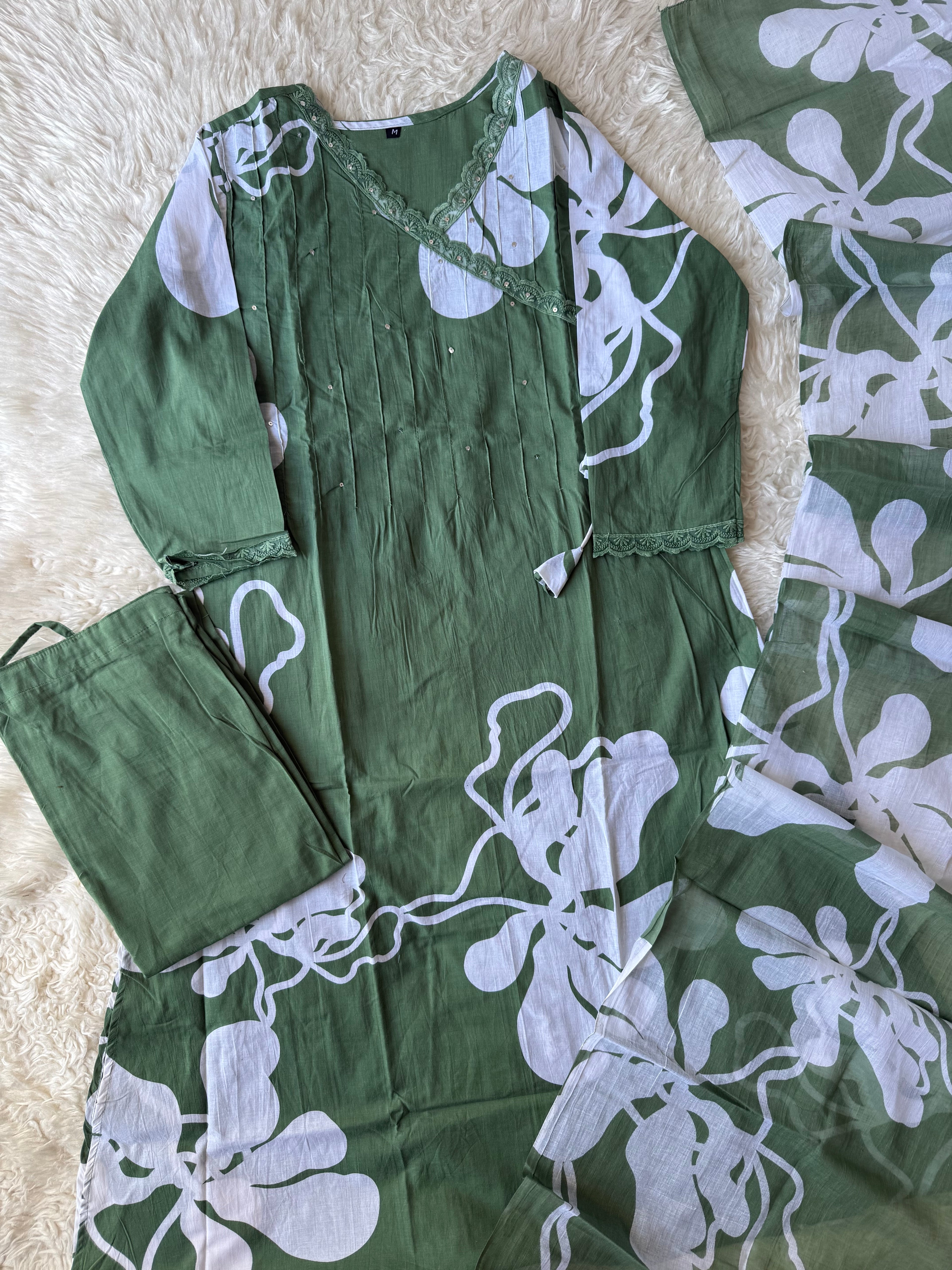 Budget Friendly Kurti Pant Dupatta Set