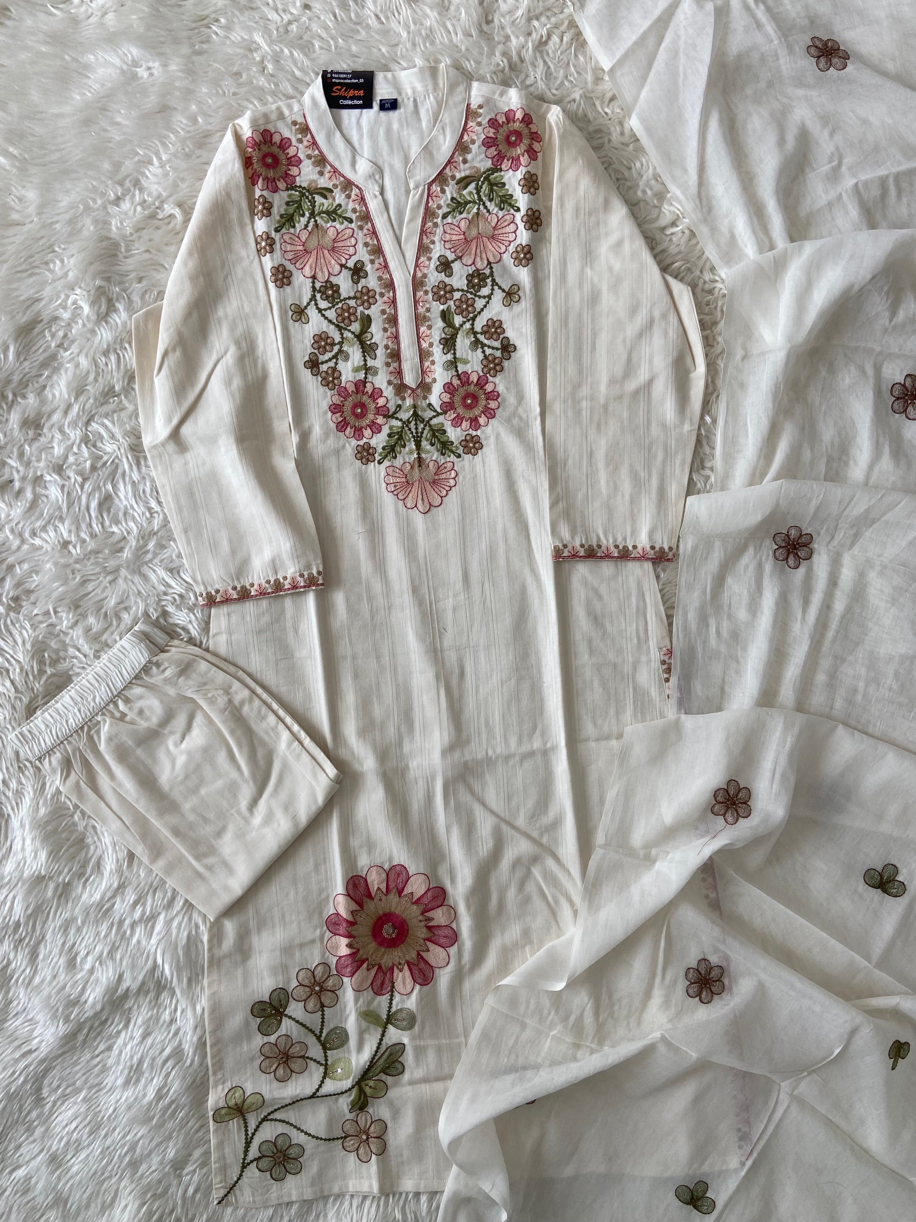 Premium Mul Cotton Thread Work Collection