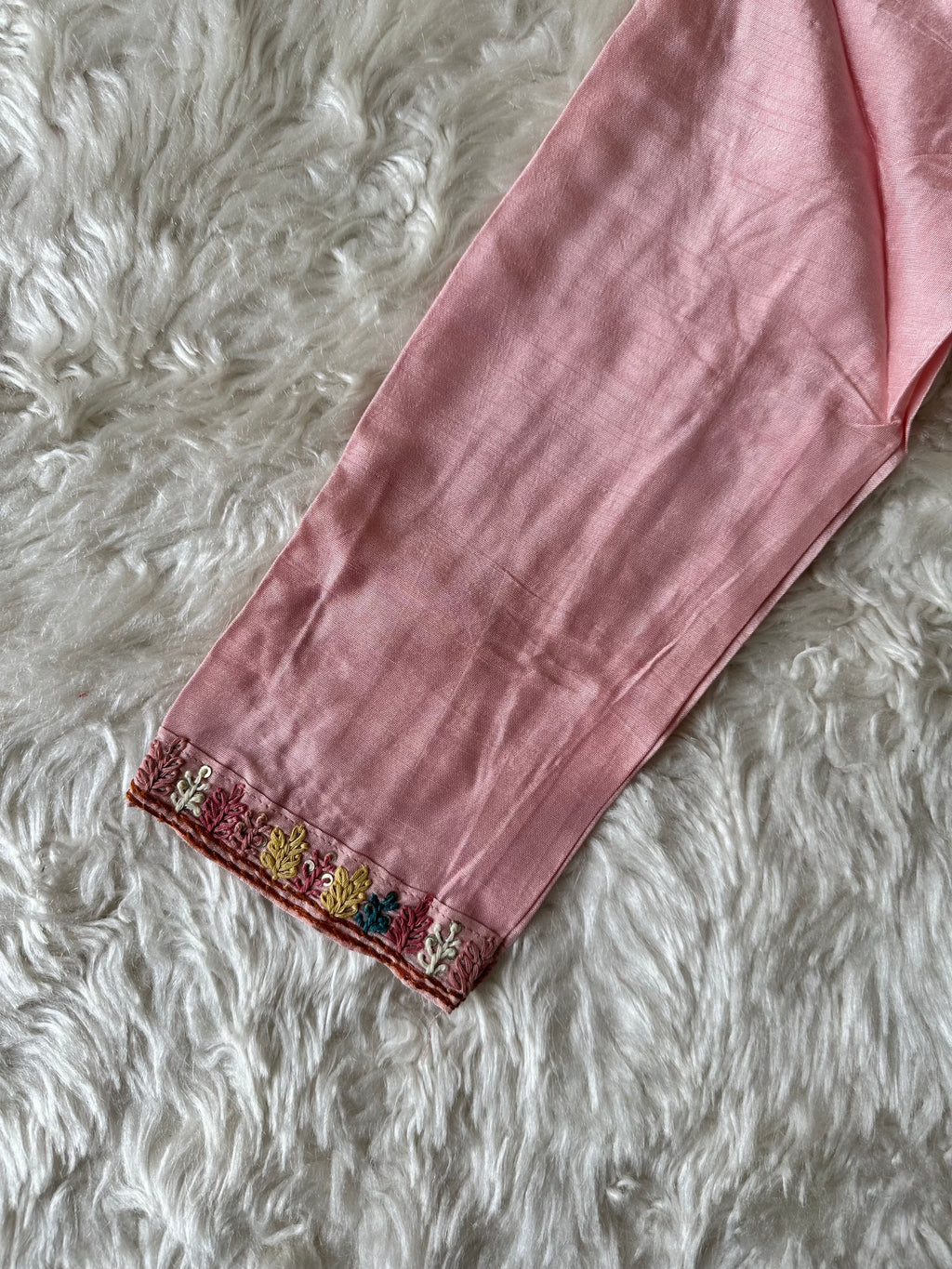 Dola Silk Embroidery Kurti Pant Dupatta Set