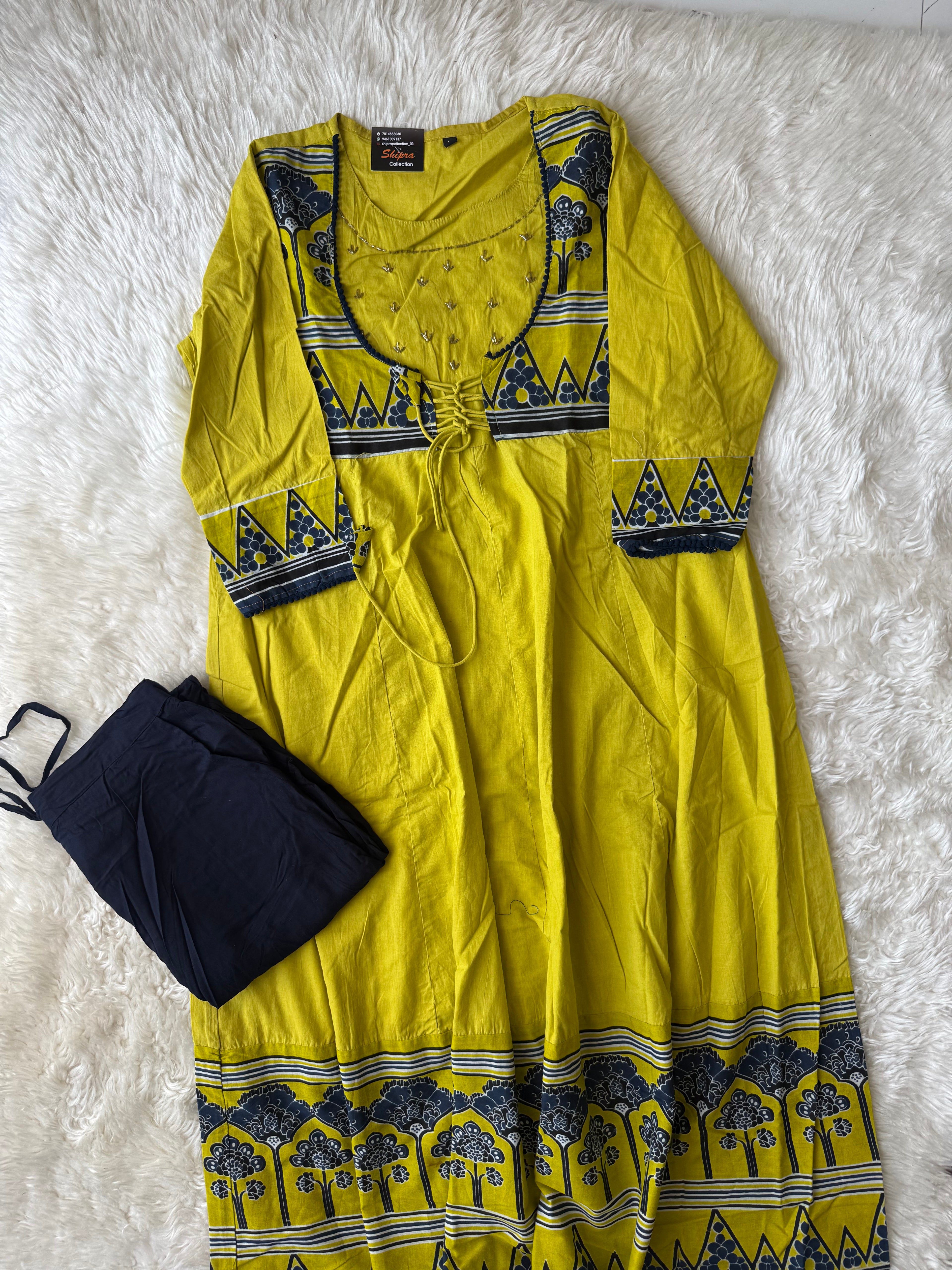 Cotton Kurti Pant Set