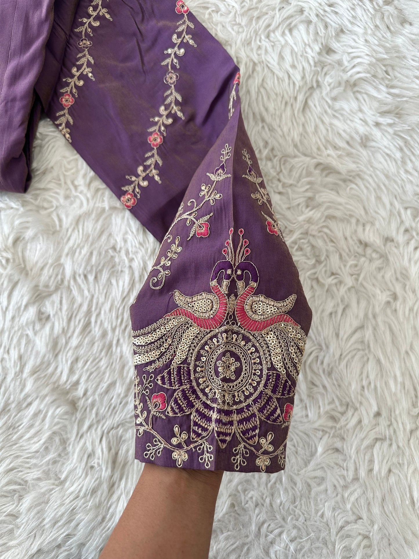 Pure Muslin Silk Flare Kurti Pant Dupatta Set
