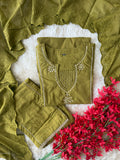 Premium Cotton Kurti Plazo Dupatta Set