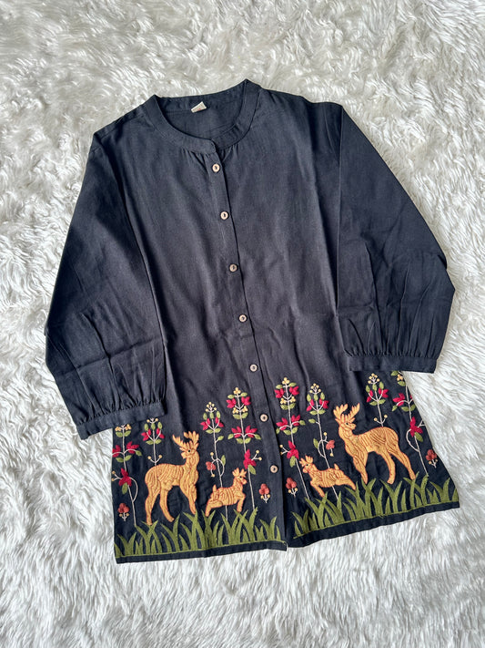 Khadi Cotton Short Kurti