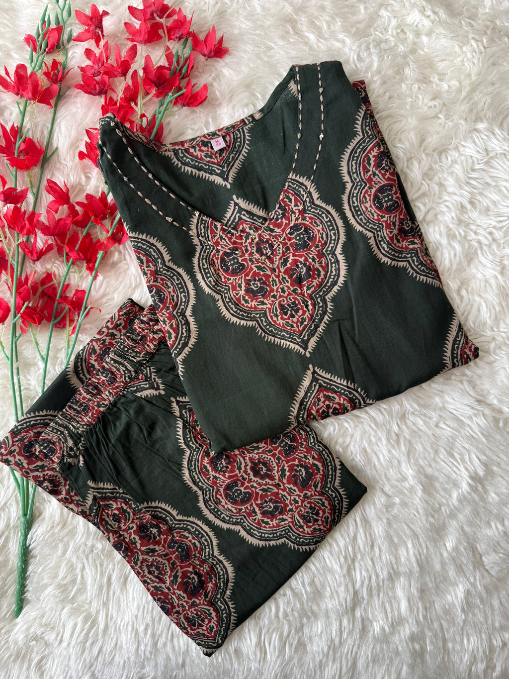 Premium Cotton Kurti Pant Set