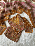 Spun Cotton Kurti Pant Dupatta Set