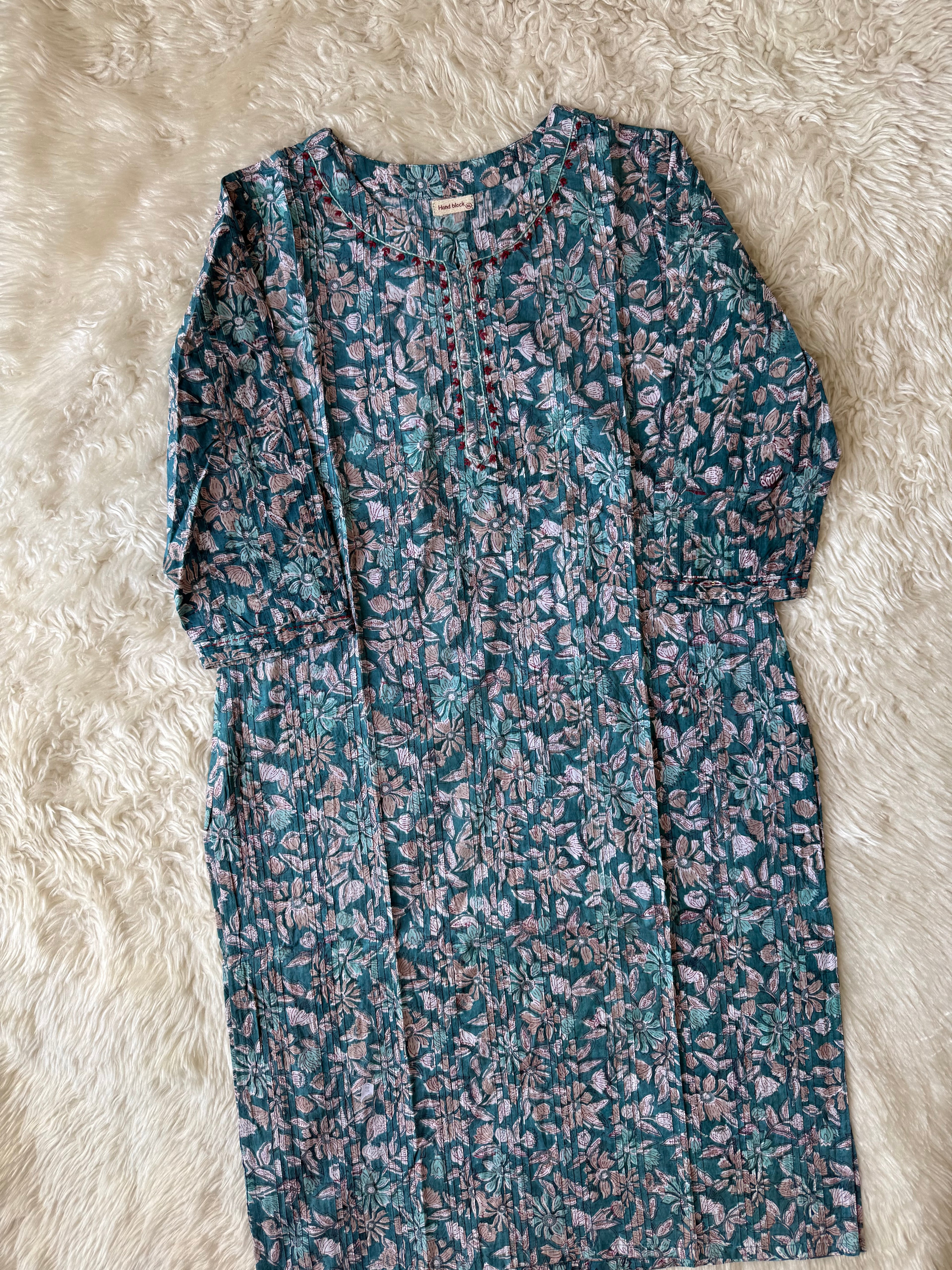 Premium Cotton Handblock Kurti