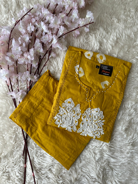 Cotton Kurti Pant Set