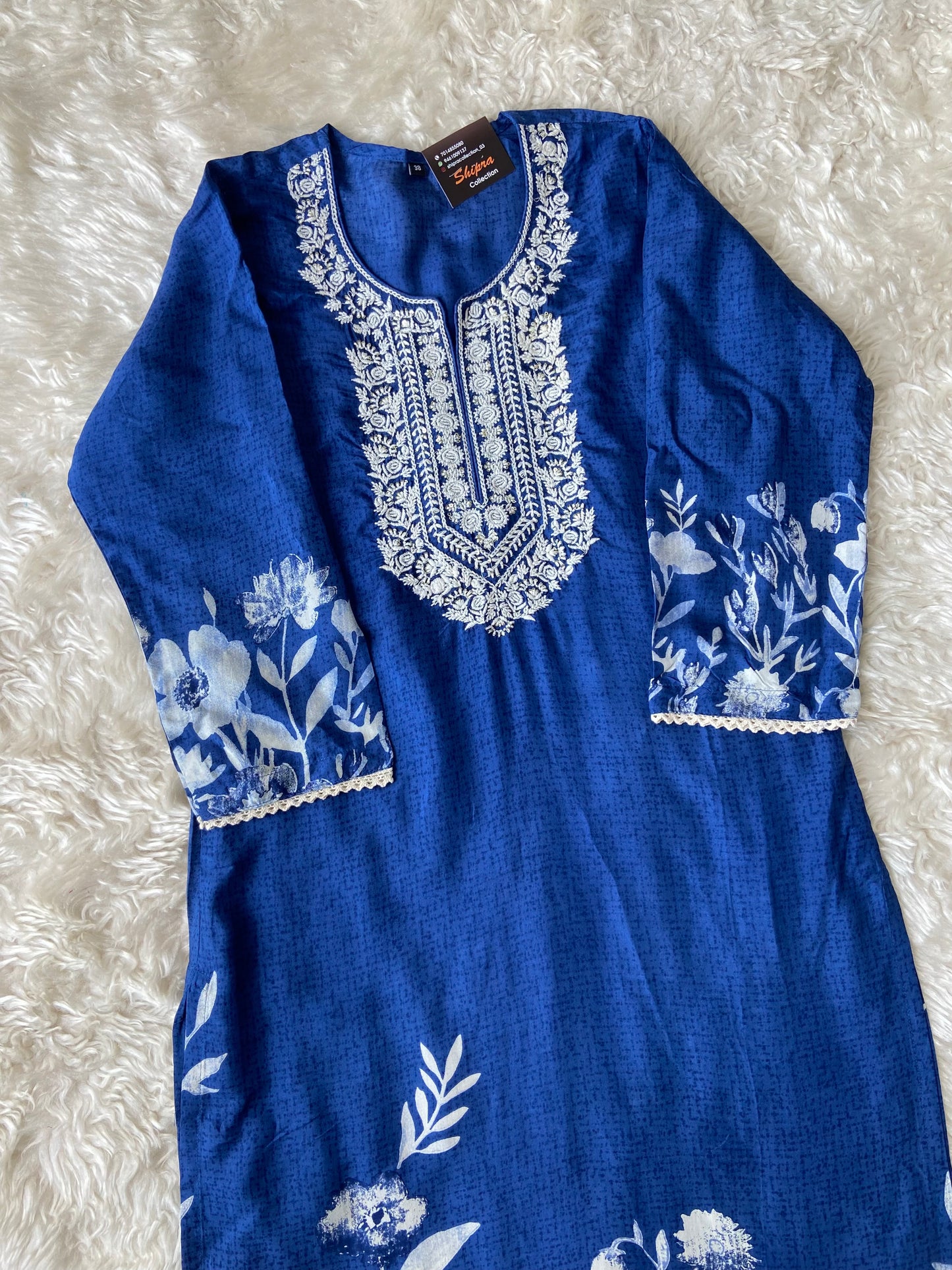 Pure Silk Kurti Pant Dupatta Set