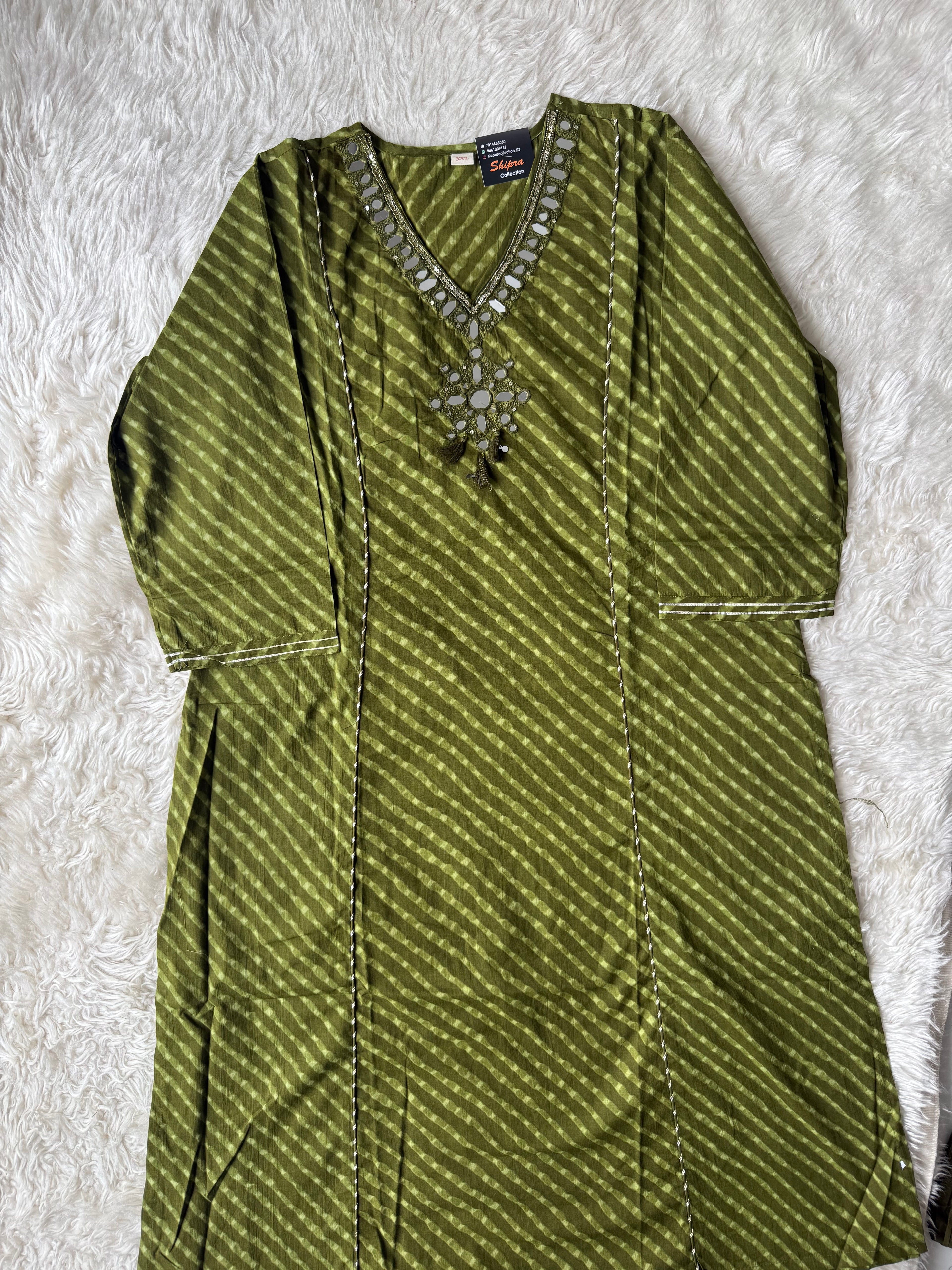 Premium Cotton Lehariya Set
