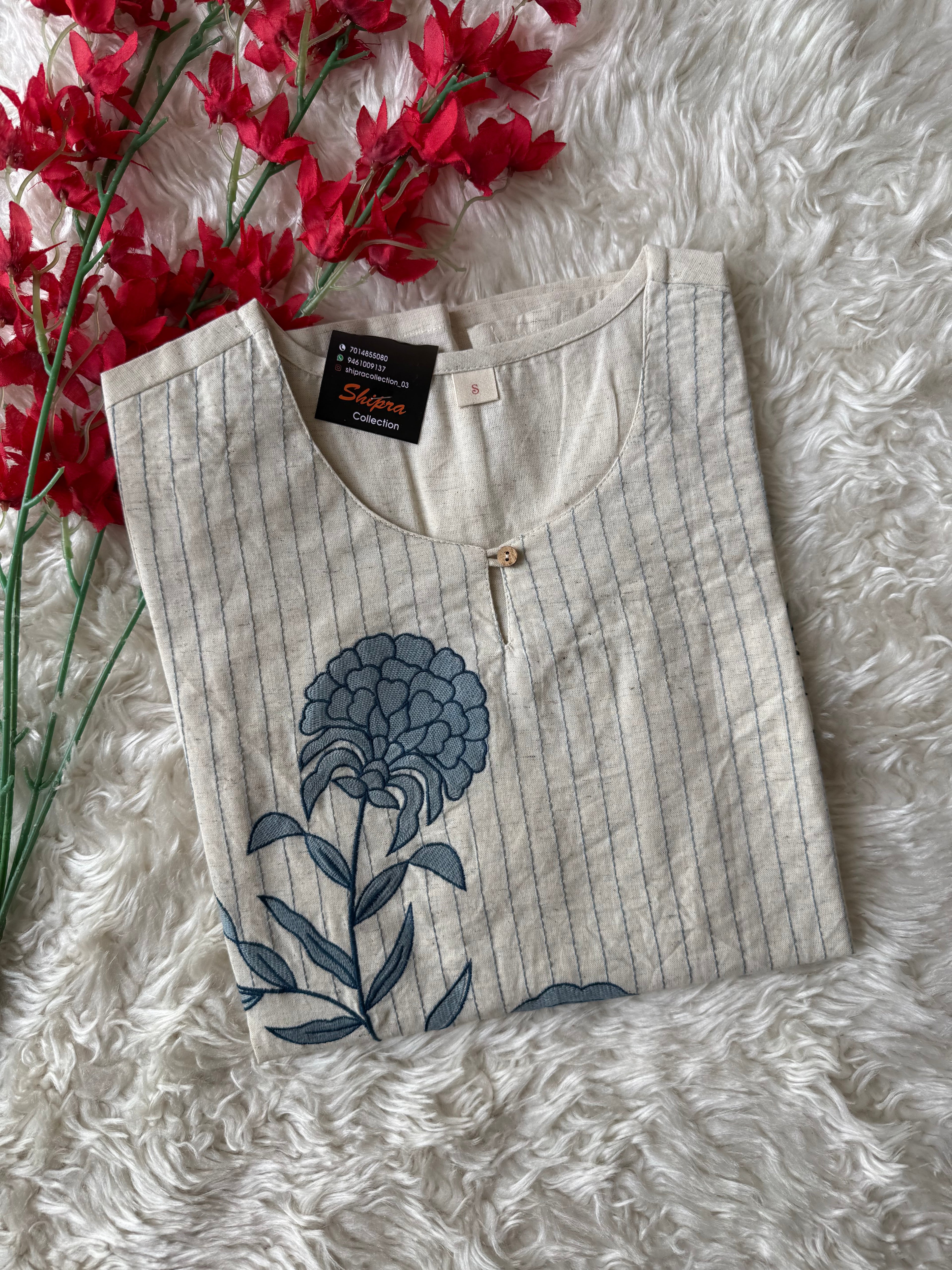 Khadi Cotton Short Kurti