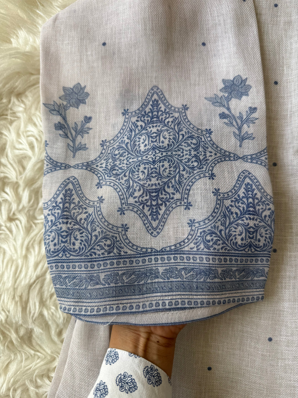 “Plus Size” Linen Kurti Pant Dupatta Set