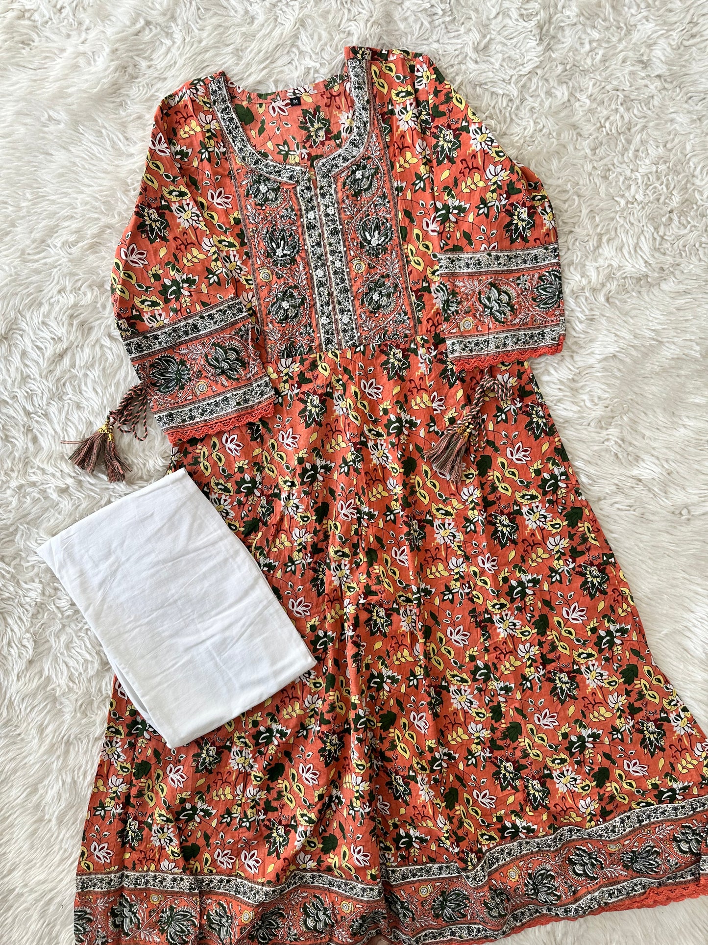 Stock Clearance 🚨 Cotton Flare Kurti Pant Set