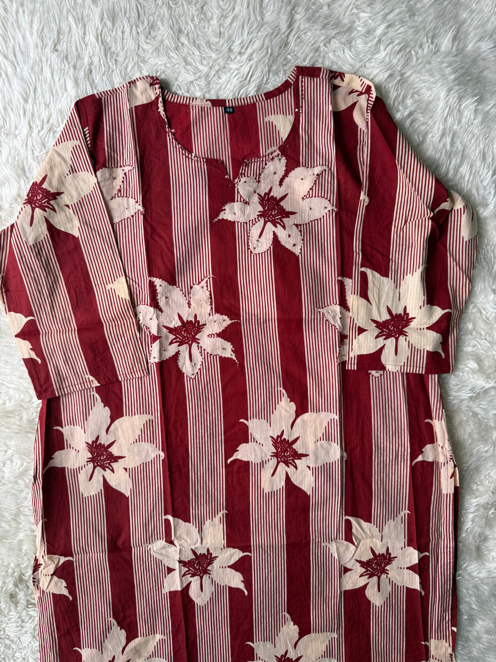 Pure Cotton Kurti Pant Dupatta Set