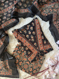 Premium Cotton Aline Kurti Plazo Dupatta Set