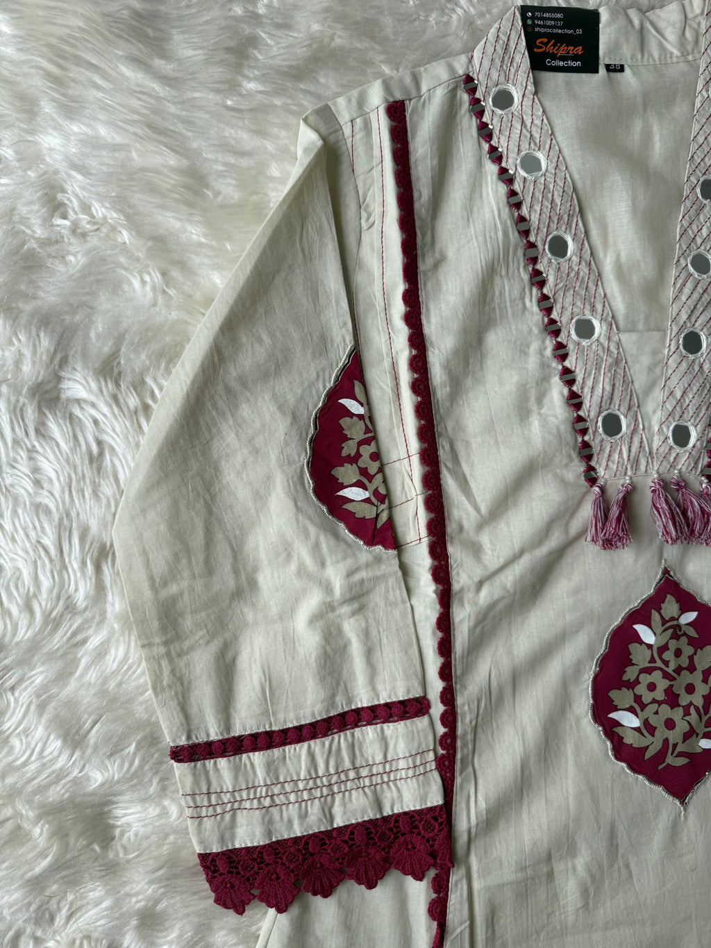 Premium Cotton Aline Kurti Plazo Dupatta Set