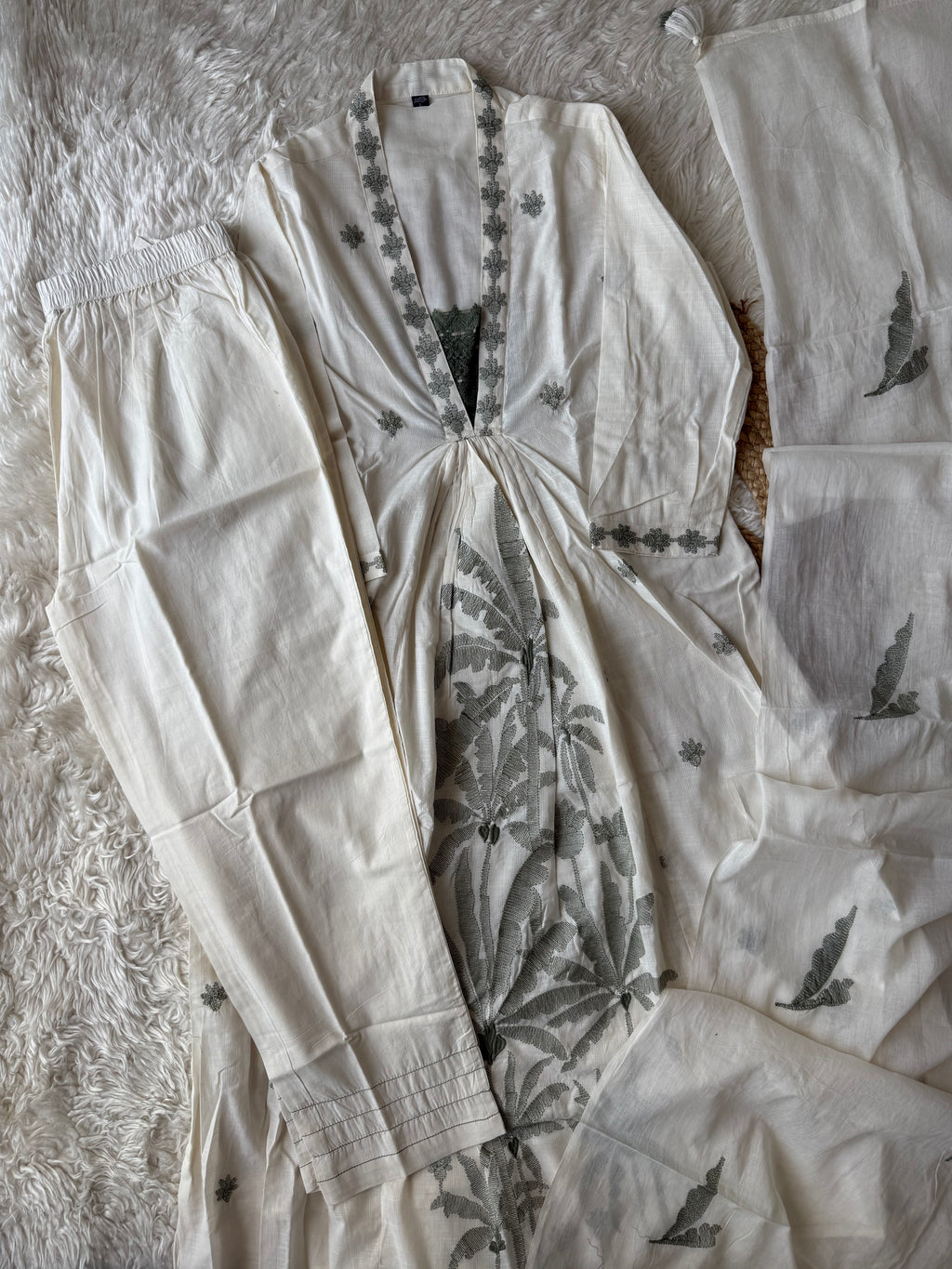 Mul Cotton Kurti Pant Dupatta Set