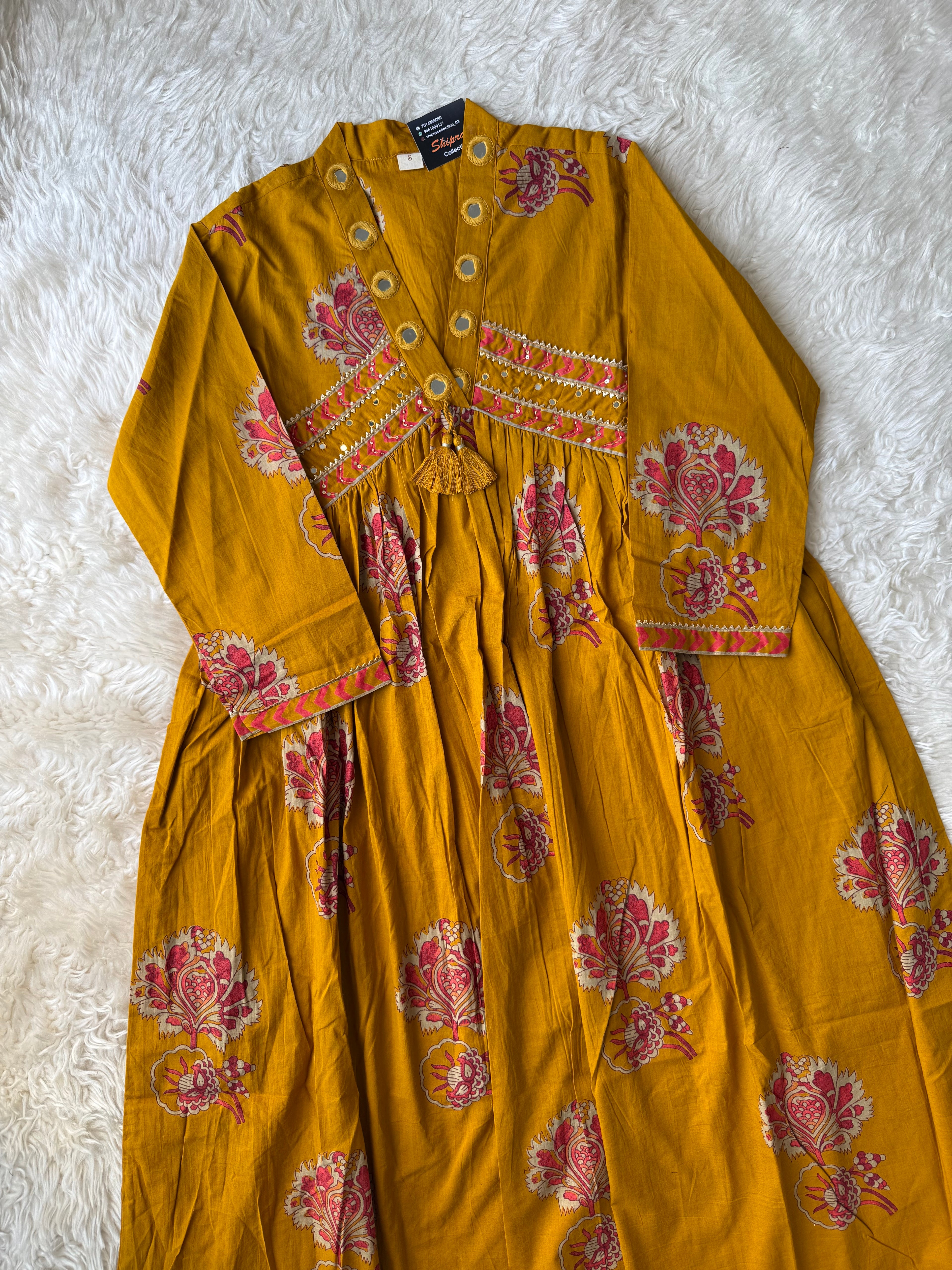 Premium Cotton Flare Kurti Pant Set