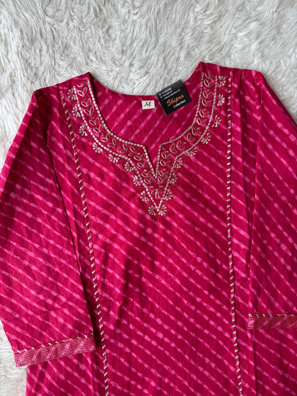 Premium Cotton Lehariya Set
