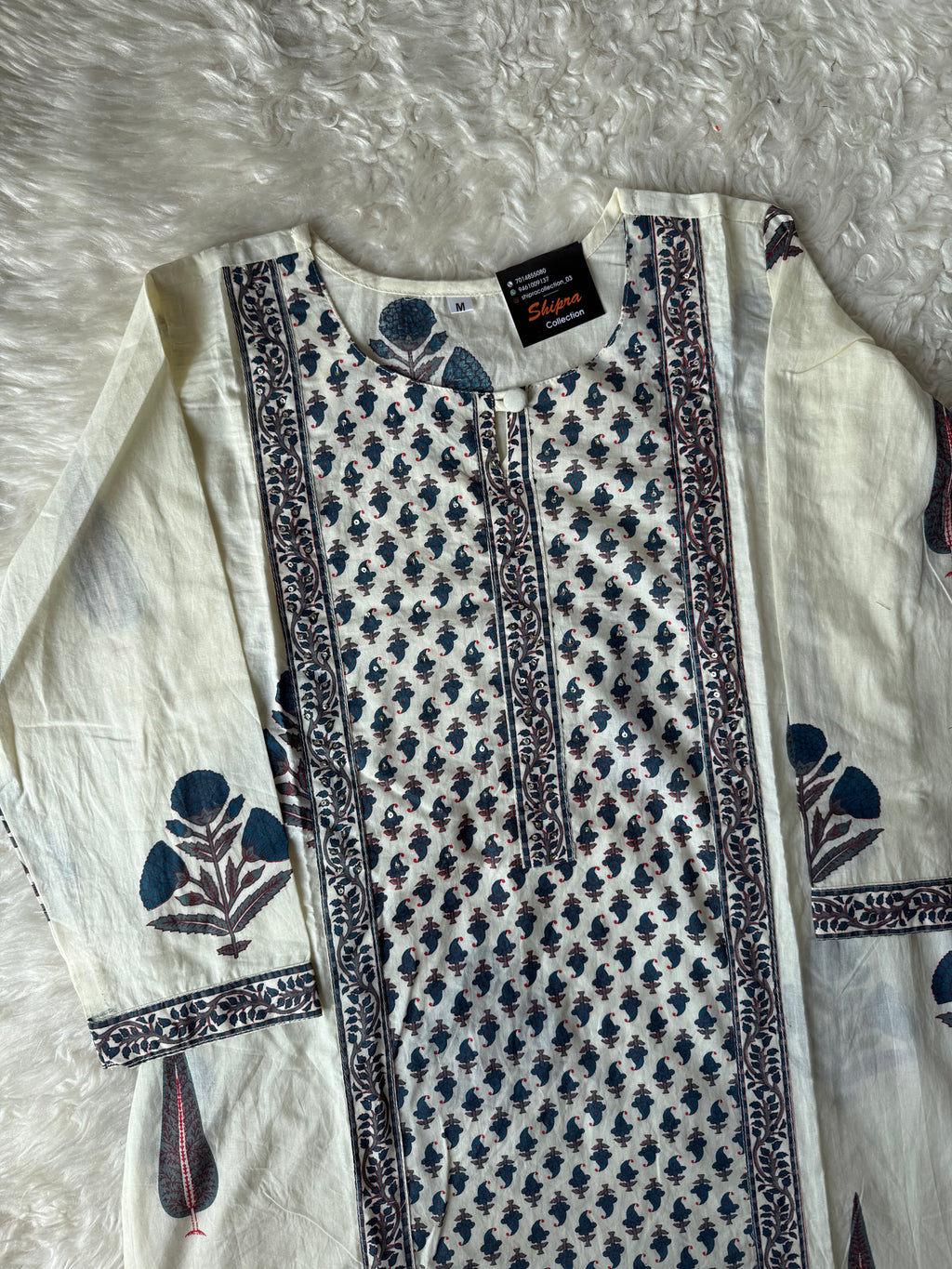 Premium Cotton Kurti Pant Dupatta Set