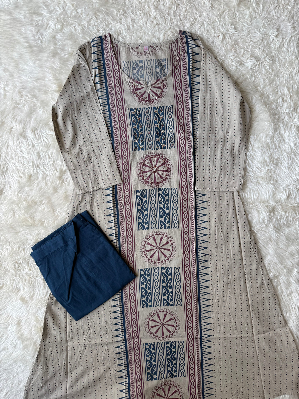 Pure Cotton Kurti Pant Set