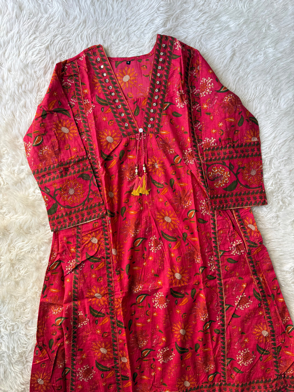 Cotton FLARE Kurti Pant Set