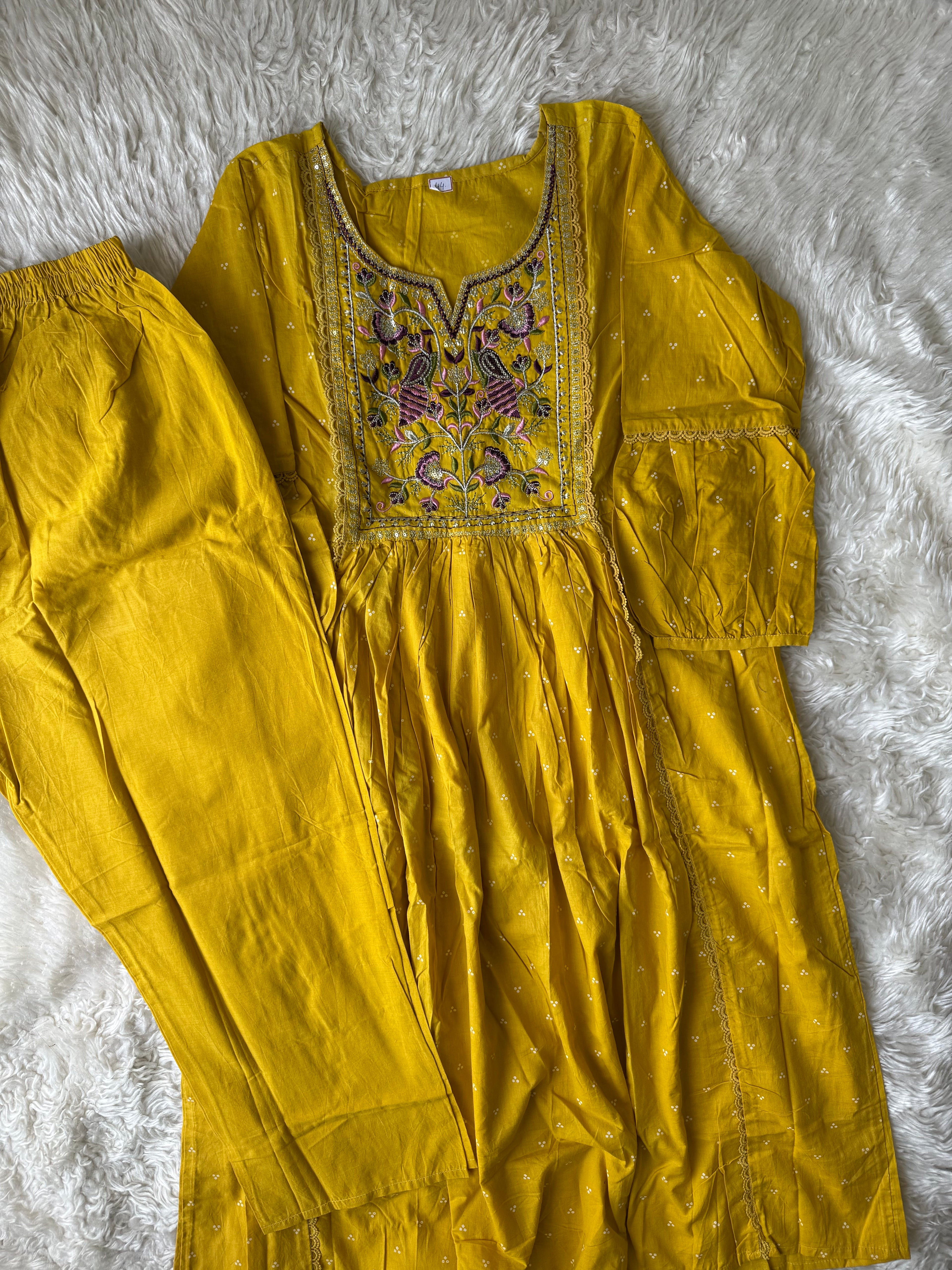Cotton Kurti Pant Set
