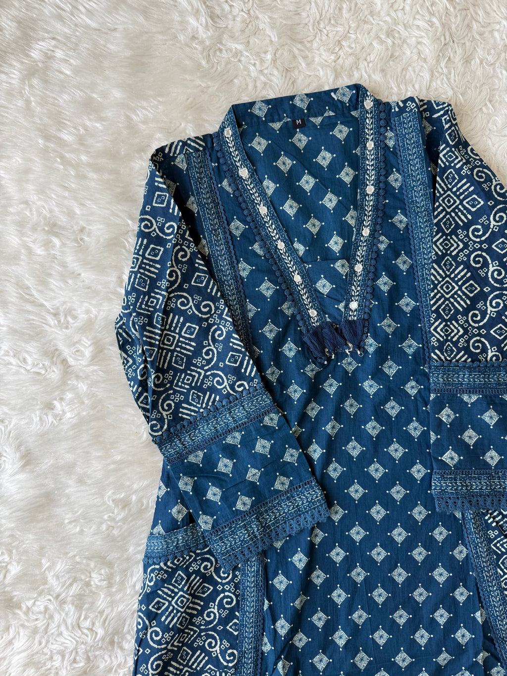 Pure Cotton Kurti Pant Dupatta Set