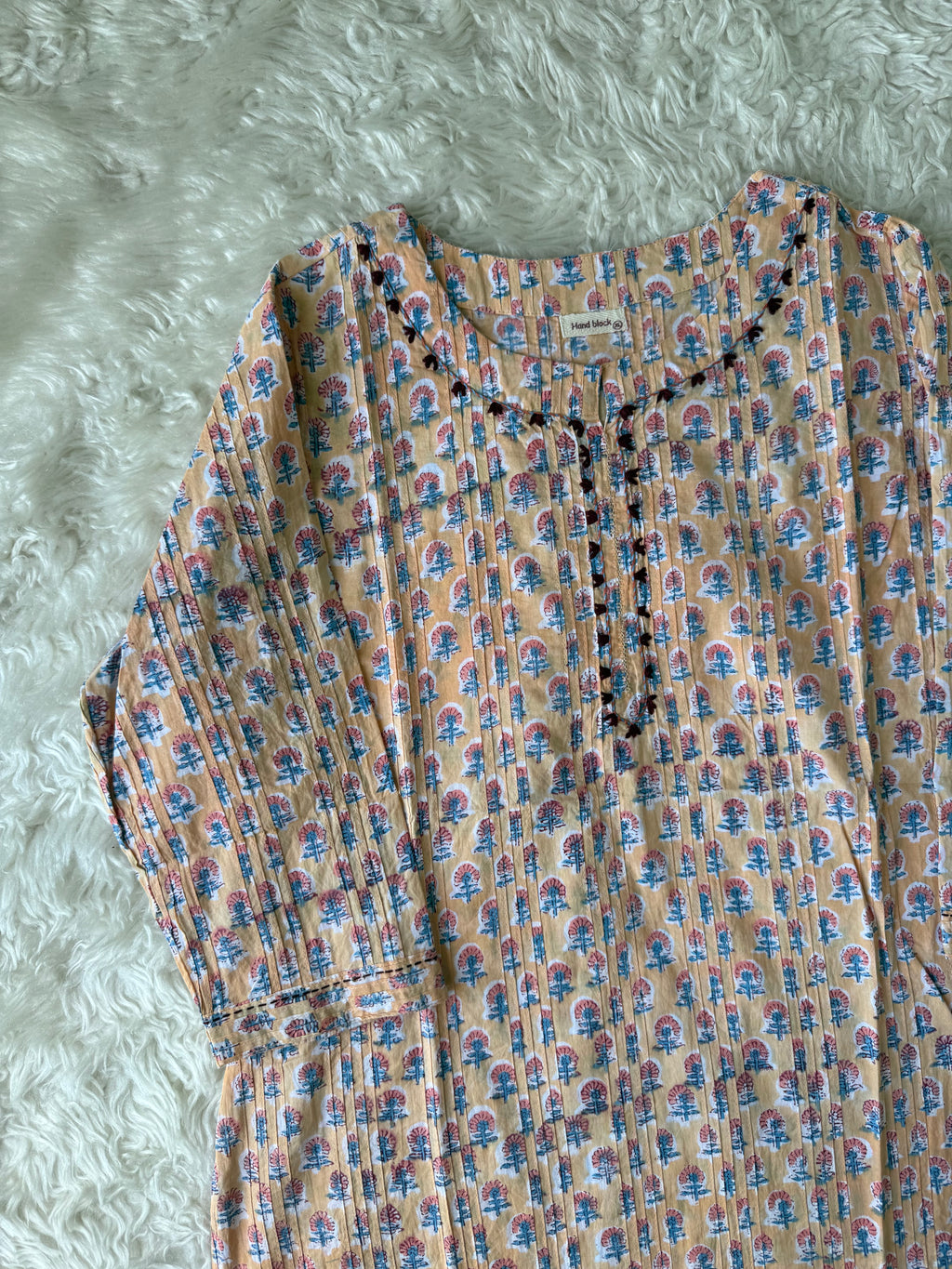 Premium Cotton Handblock Kurti