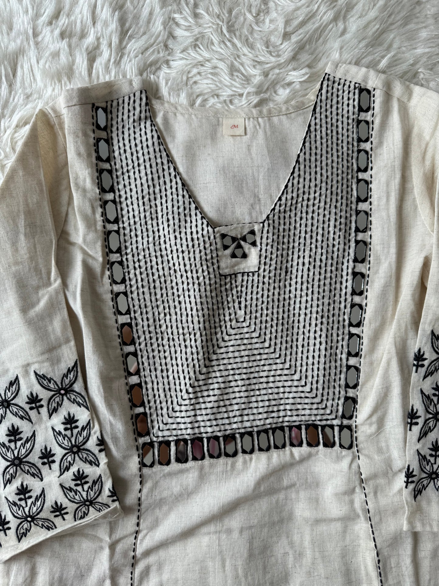 Khadi Cotton Kurti Pant Set