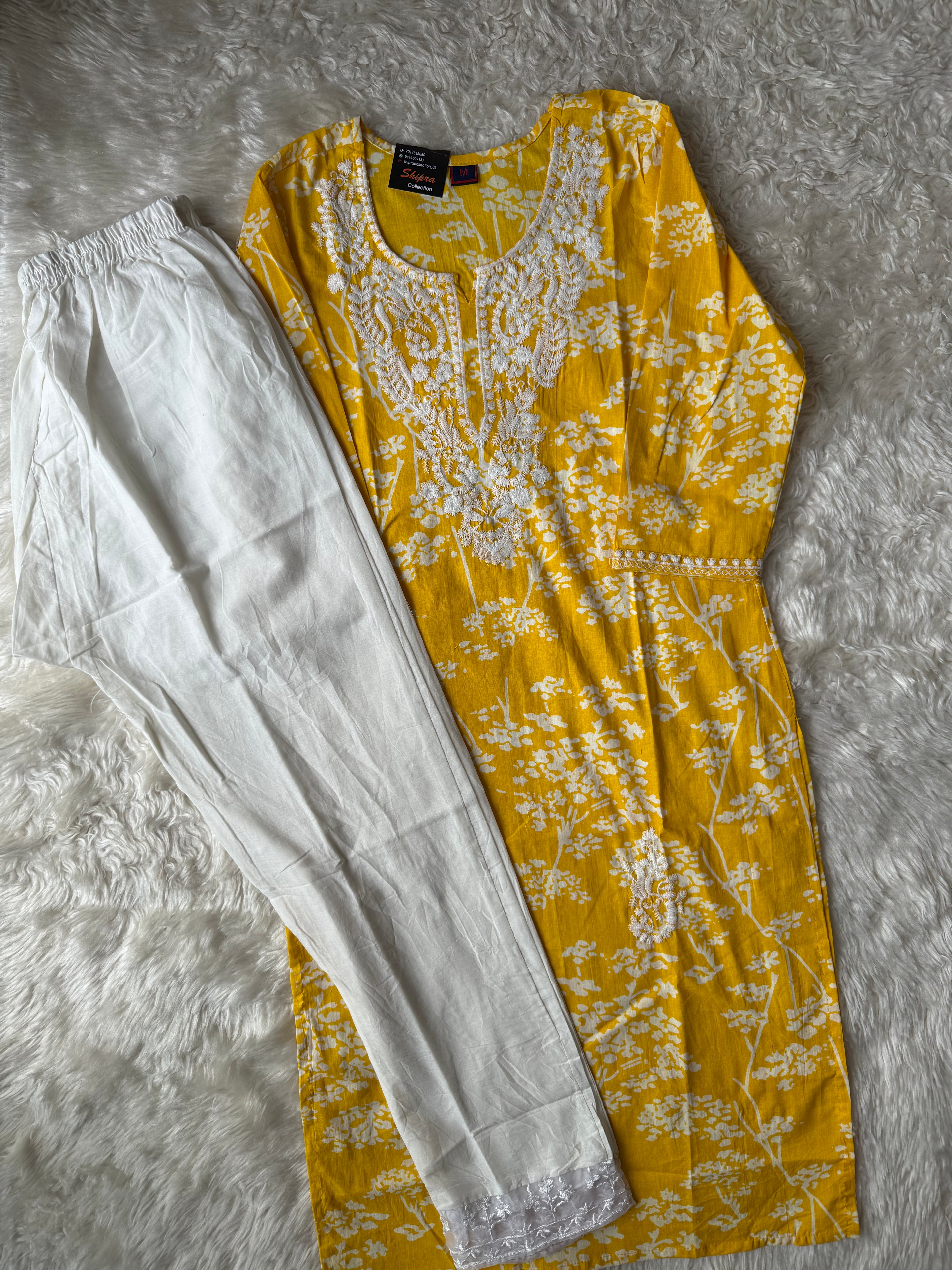 Cotton Kurti Pant Set