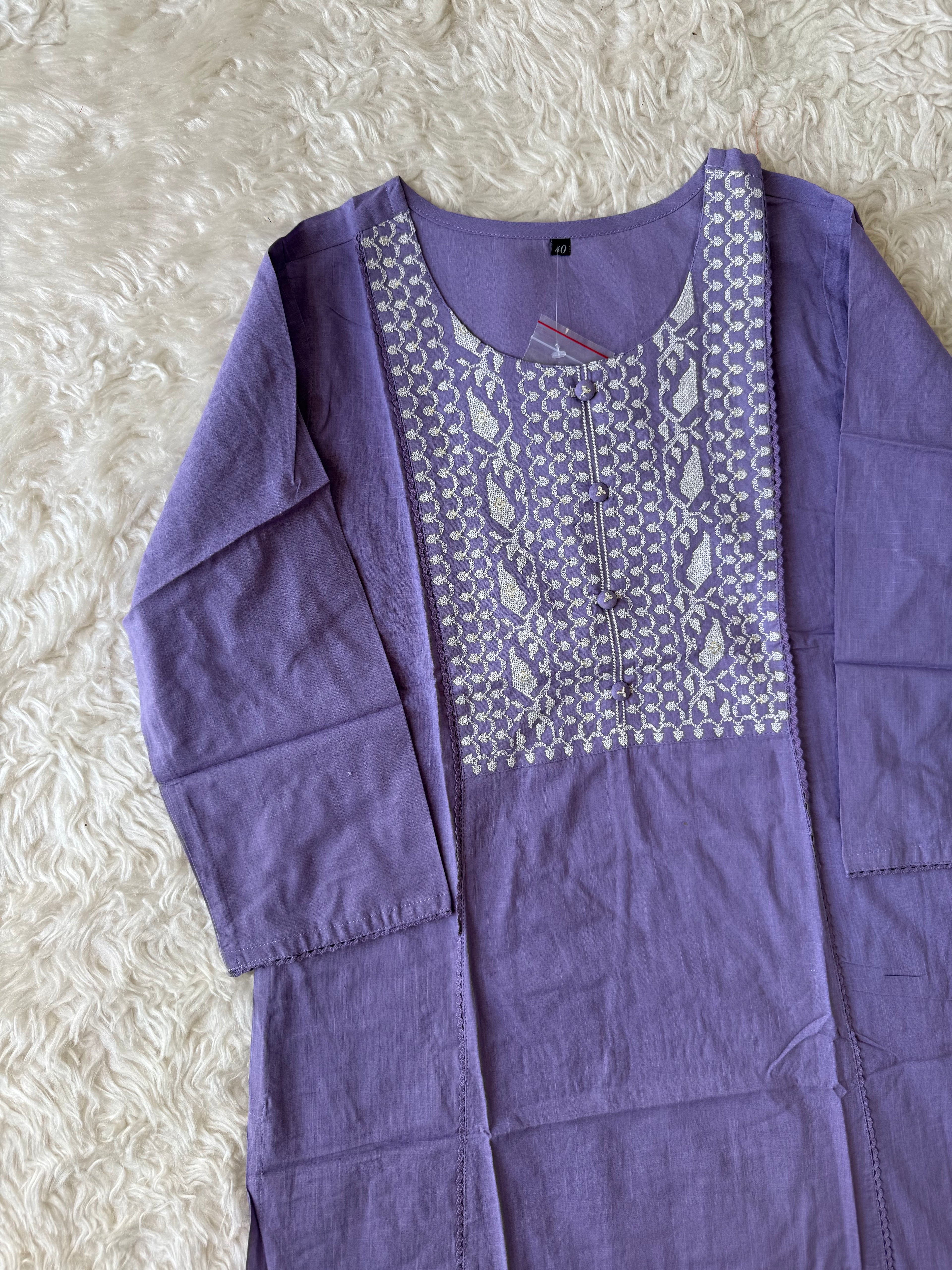 Premium Cotton Kurti Plazo Set