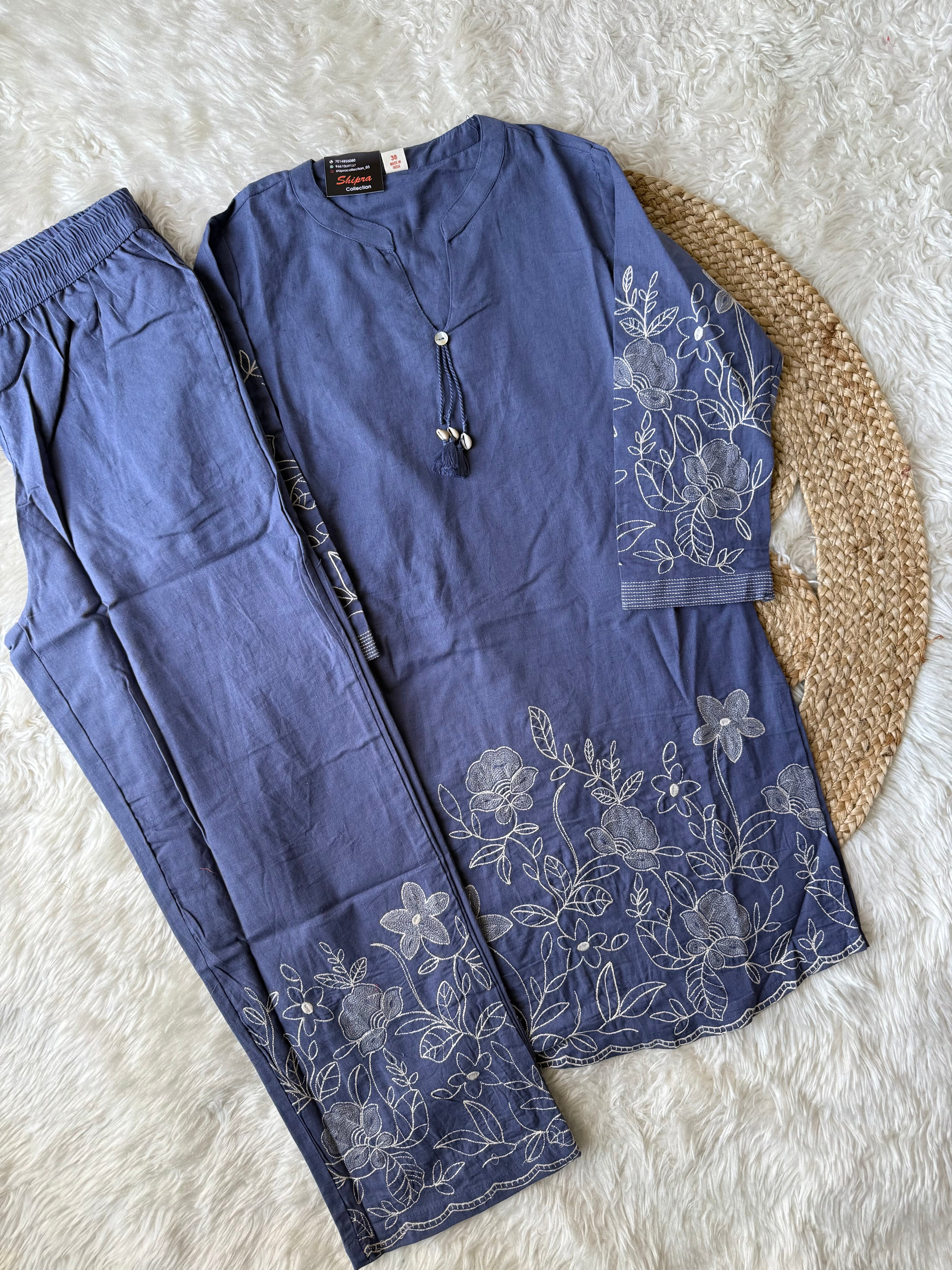 Soft Khadi Cotton Co-ord Set