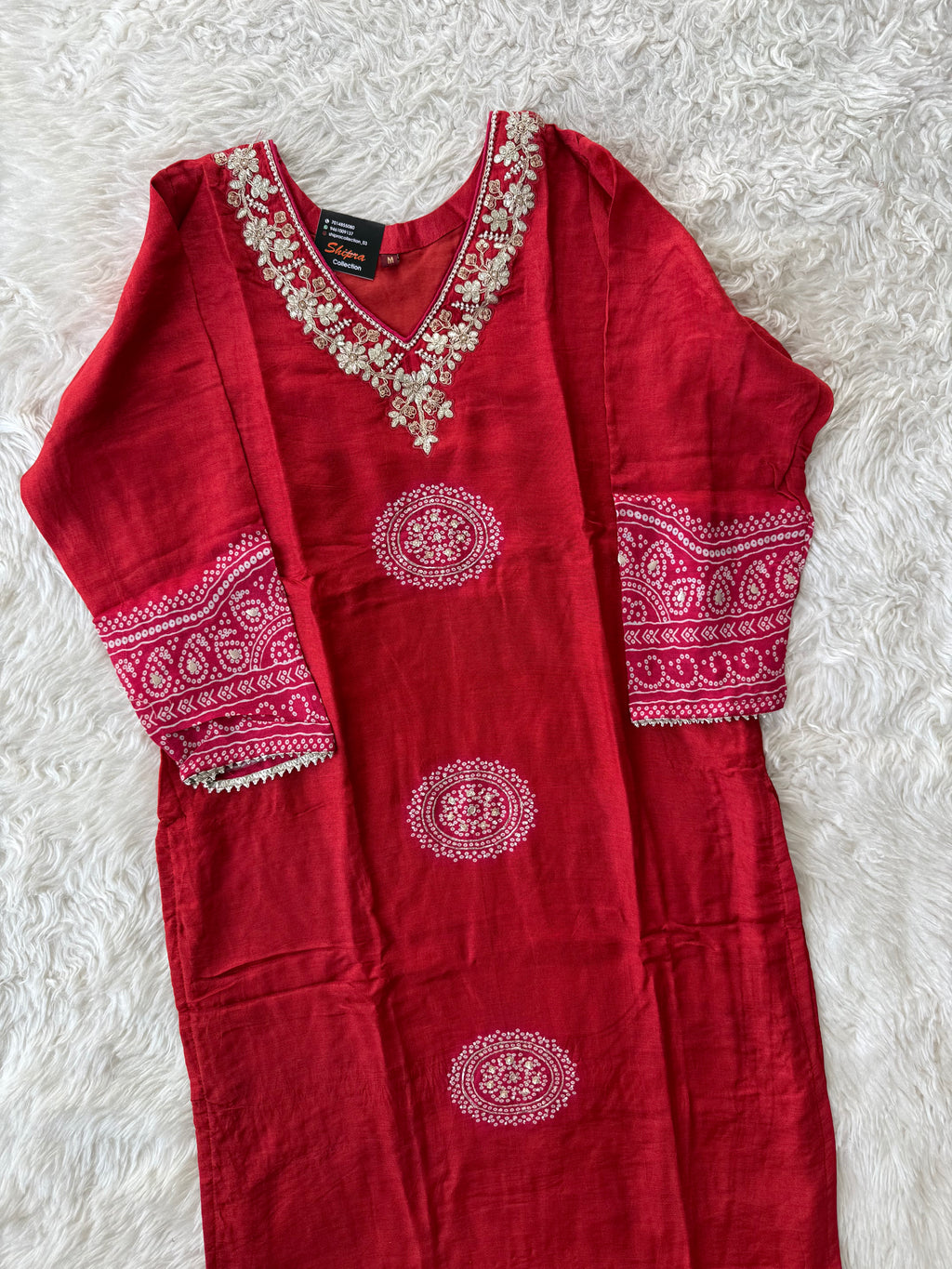 Dola Silk Kurti Pant Dupatta Set