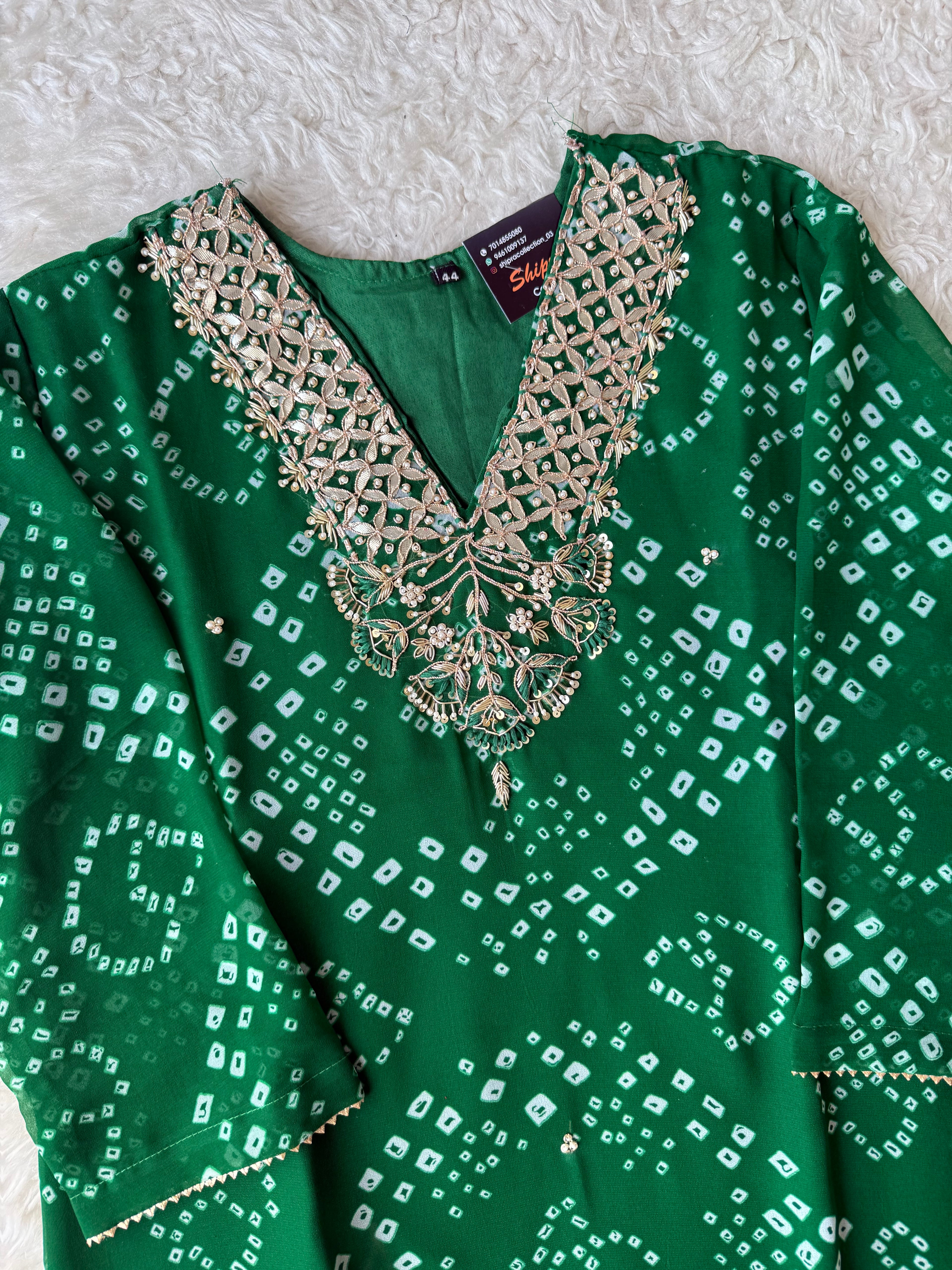 Georgette Lehariya kurti