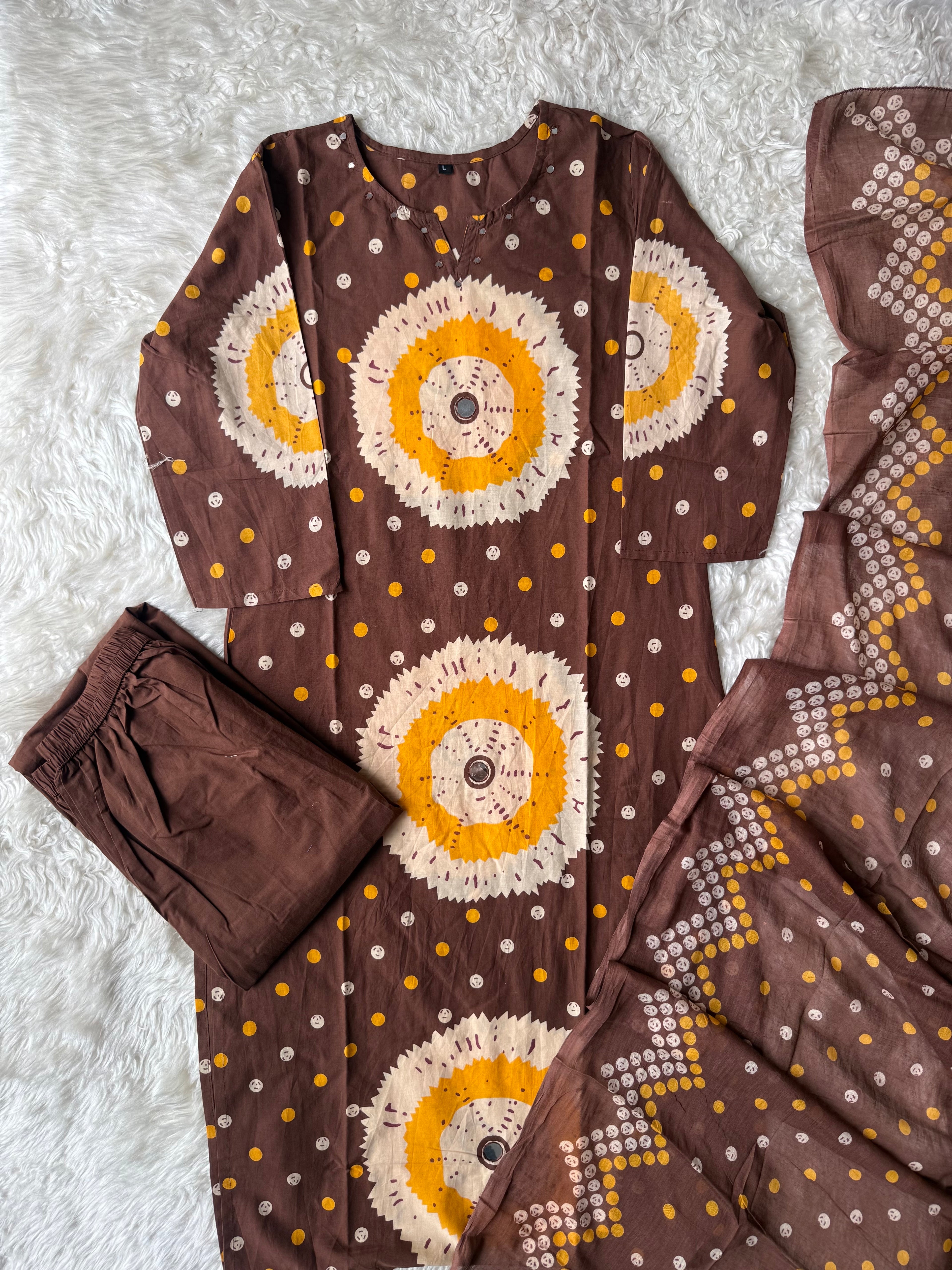 Budget Friendly Kurti Pant Dupatta Set