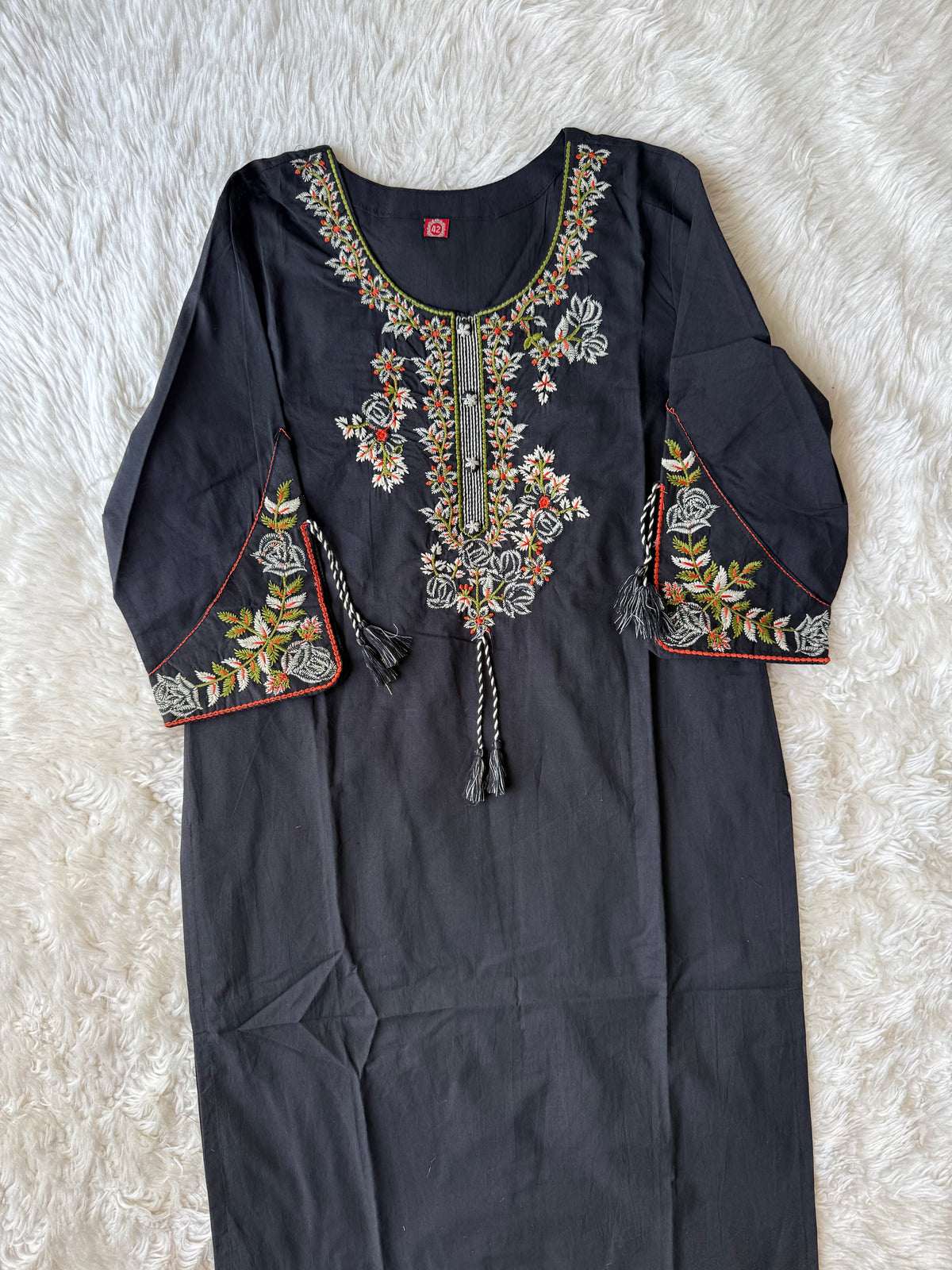 Pure Cotton Kurti Pant Dupatta Set