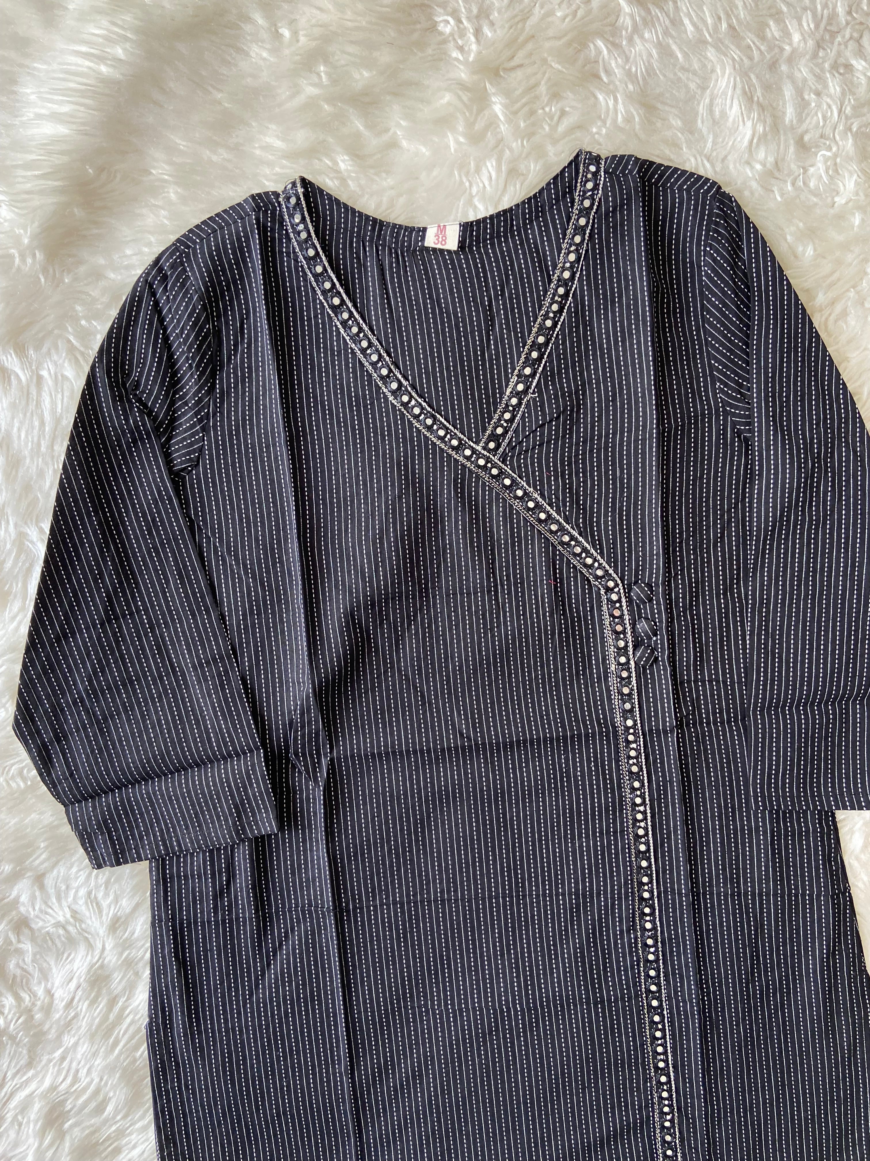 Pure Cotton Katha Details Short Kurti