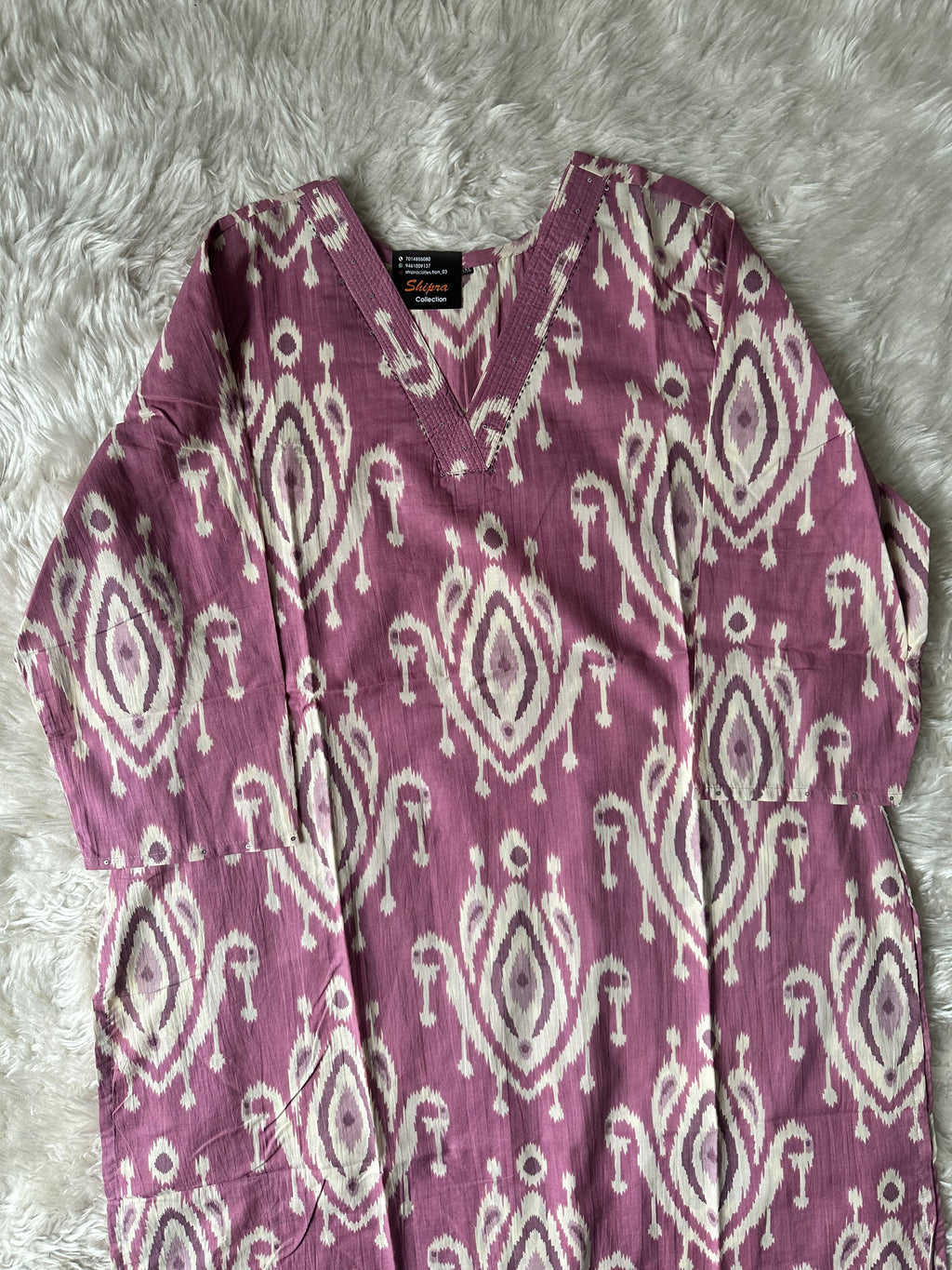 Premium Cotton V neck Kurti