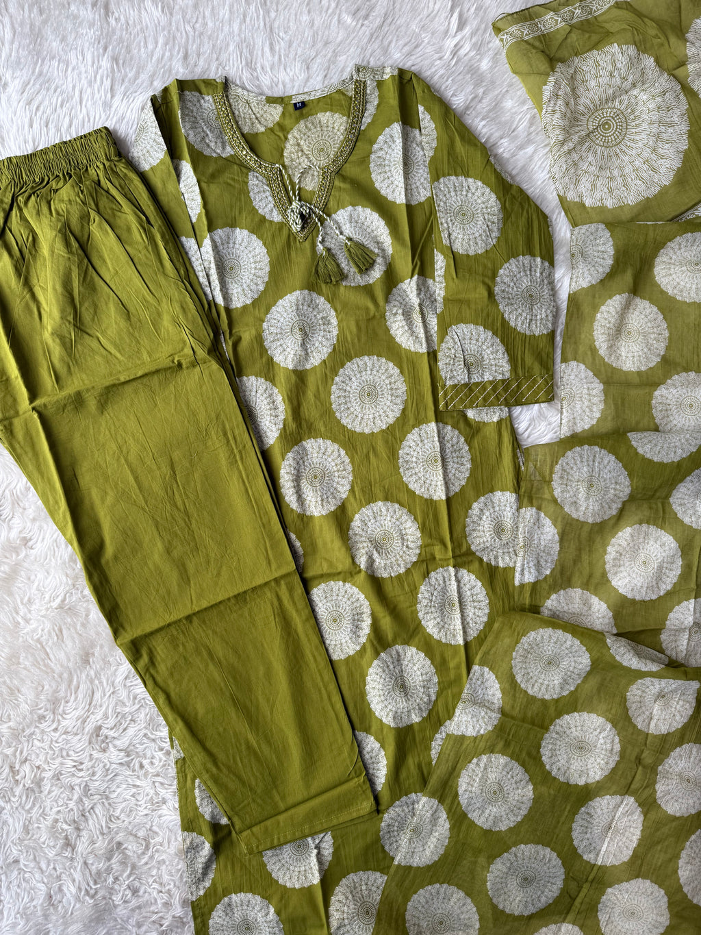 Budget Friendly Kurti Pant Dupatta Set