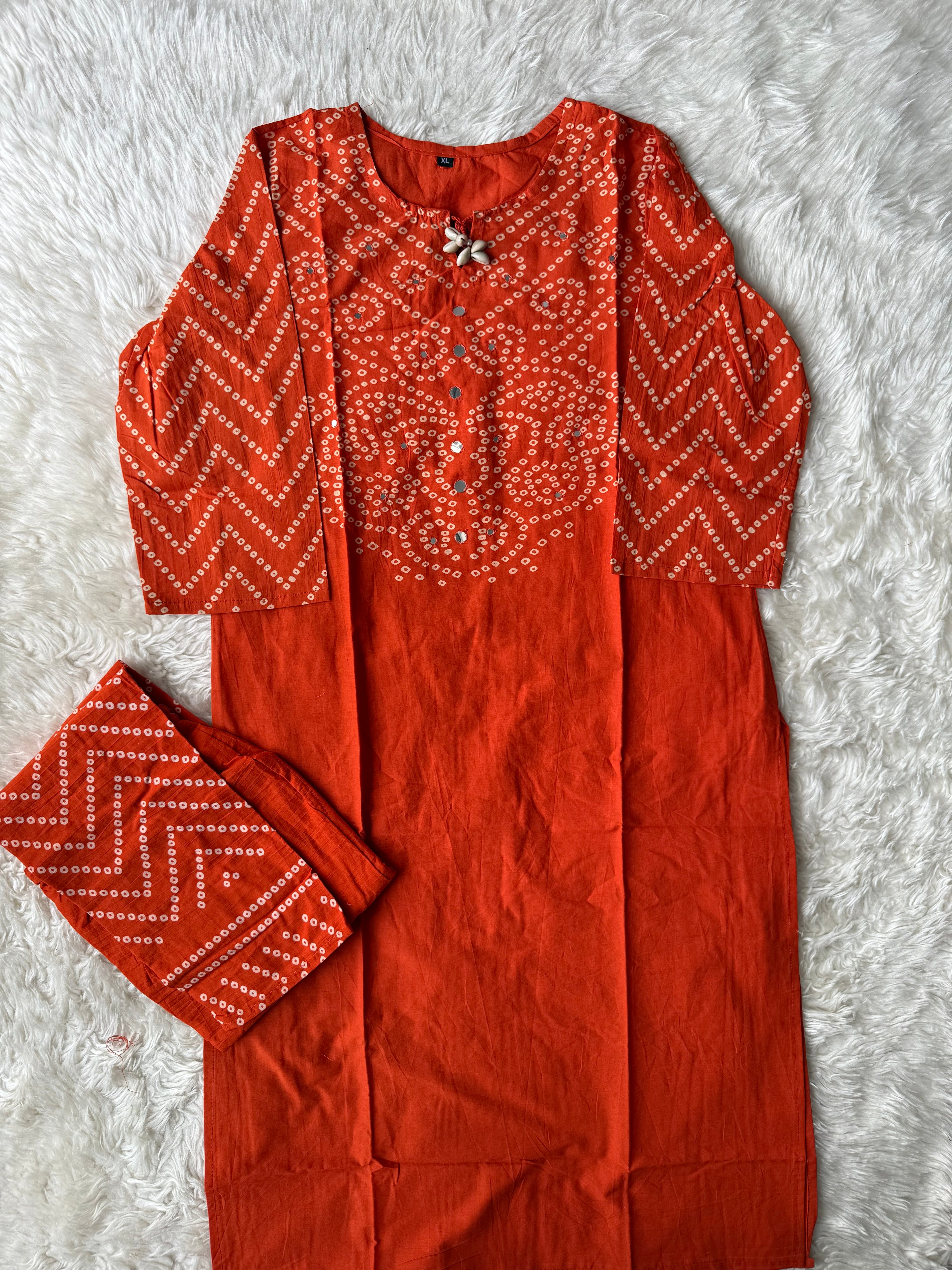 Cotton Kurti Pant Set