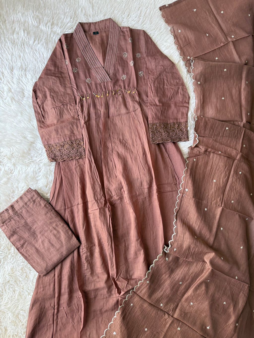 Premium Mul Cotton Kurti Pant Dupatta Set
